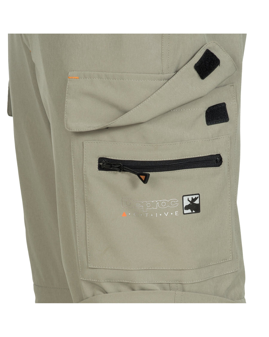 DEPROC Outdoorhose & Trekkinghose Damen KENORA WOMEN Full Stretch Double Zip-Off Sand