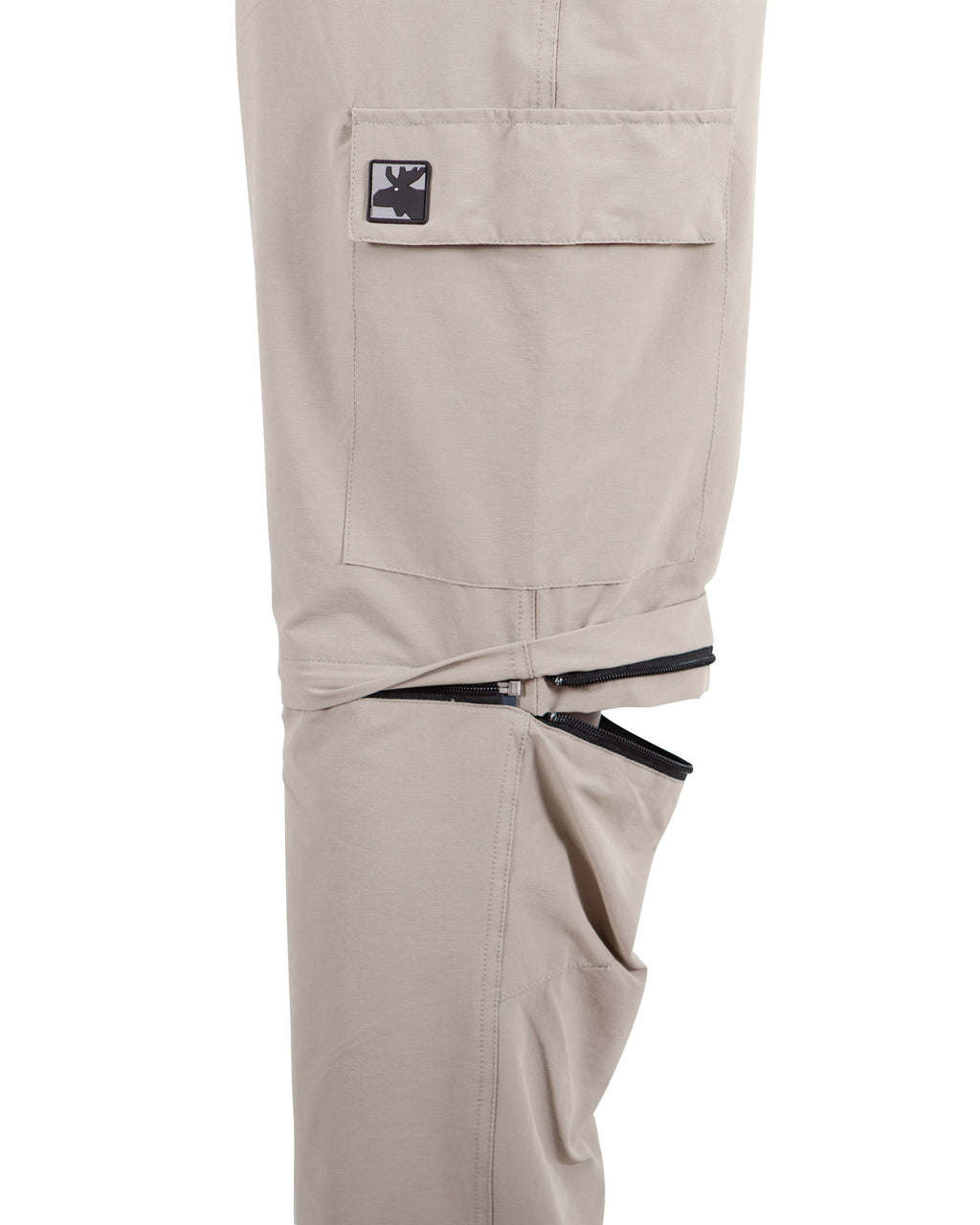 DEPROC 4-Wege-Elastische Outdoorhose Herren KENTVILLE FULLSTRETCH T-ZIP-OFF Men Sand