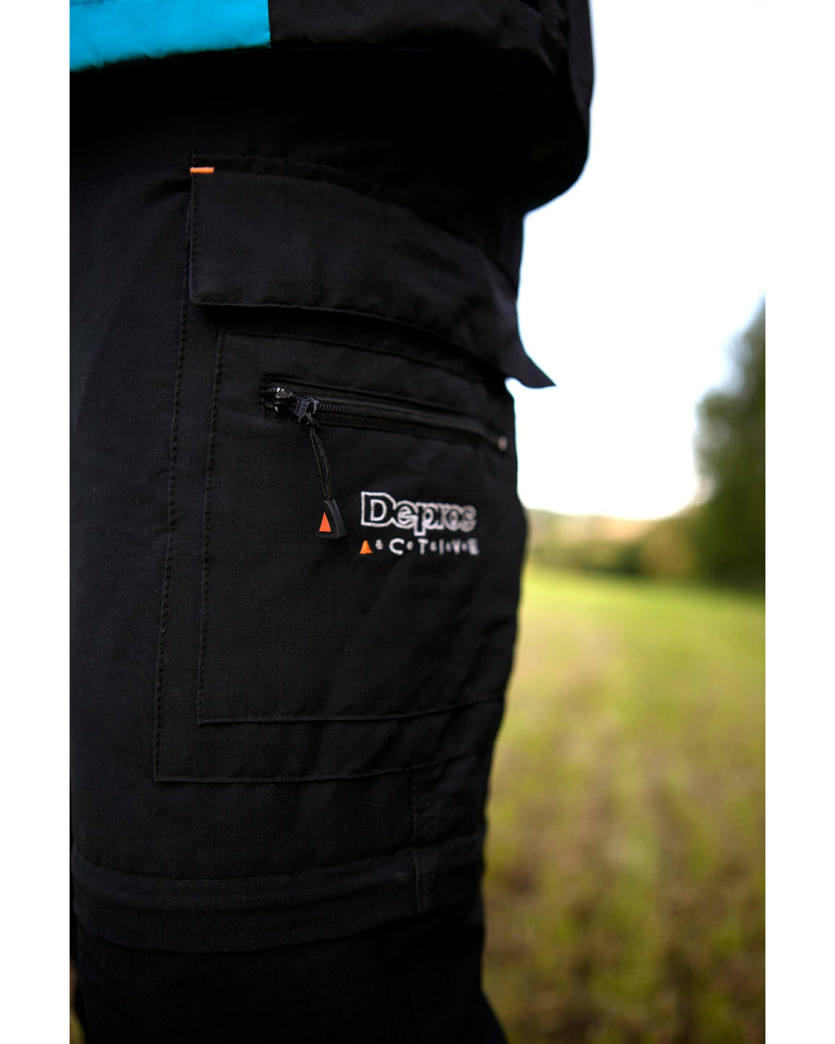 DEPROC 4-Wege-Elastische Outdoorhose Herren KENTVILLE FULLSTRETCH T-ZIP-OFF Men Darkanthrazit