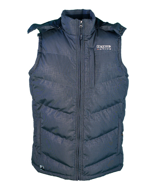 DEPROC Damen Weste Fiber Daunen Waddington Lady Anthrazitmuster