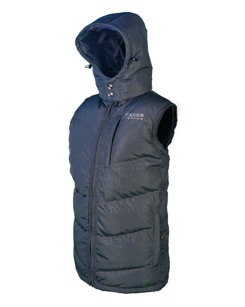 DEPROC Damen Weste Fiber Daunen Waddington Lady Anthrazitmuster