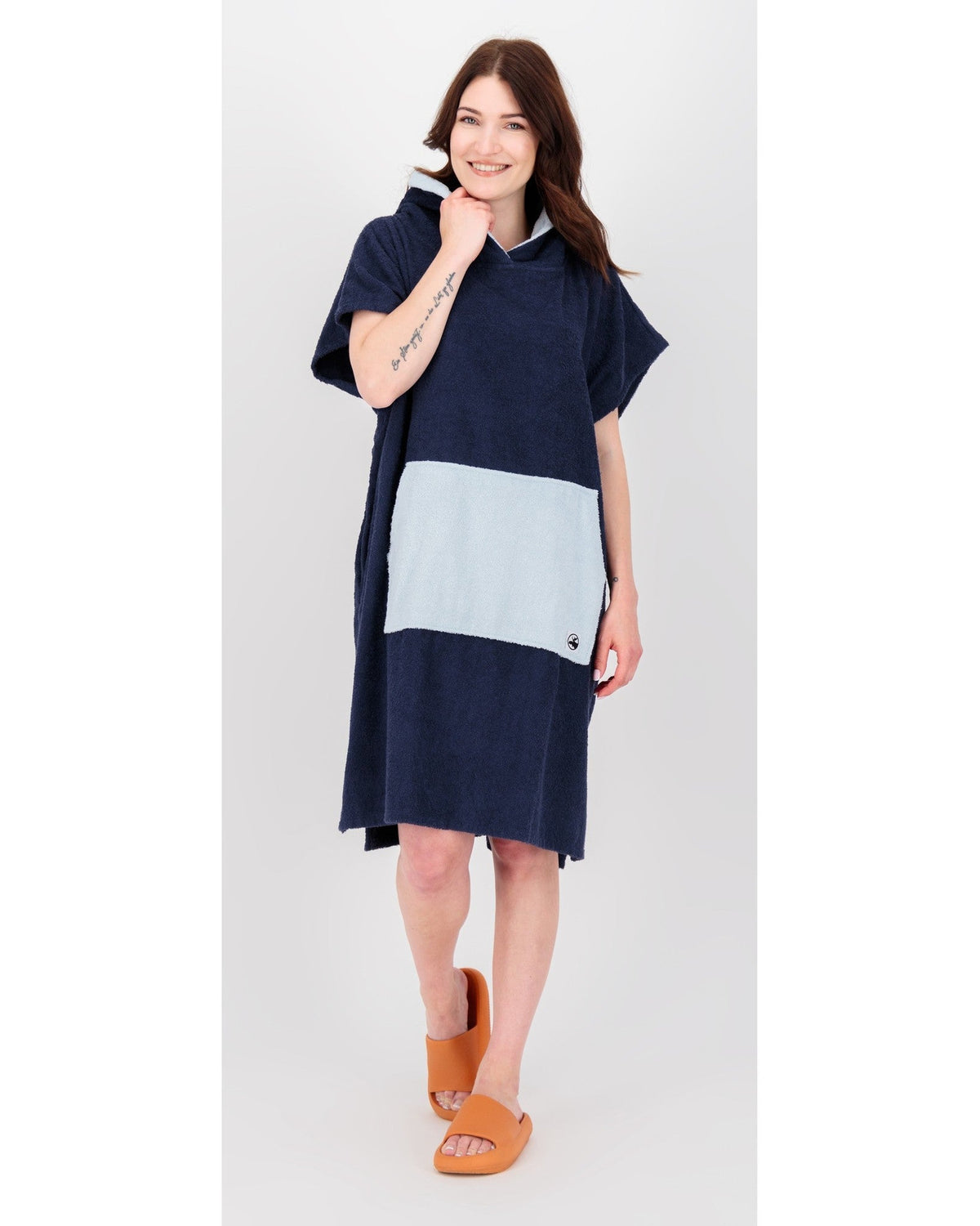 DEPROC ACTIVE Badeponcho PONCHINO HALIFAX WOMEN Dunkelblau