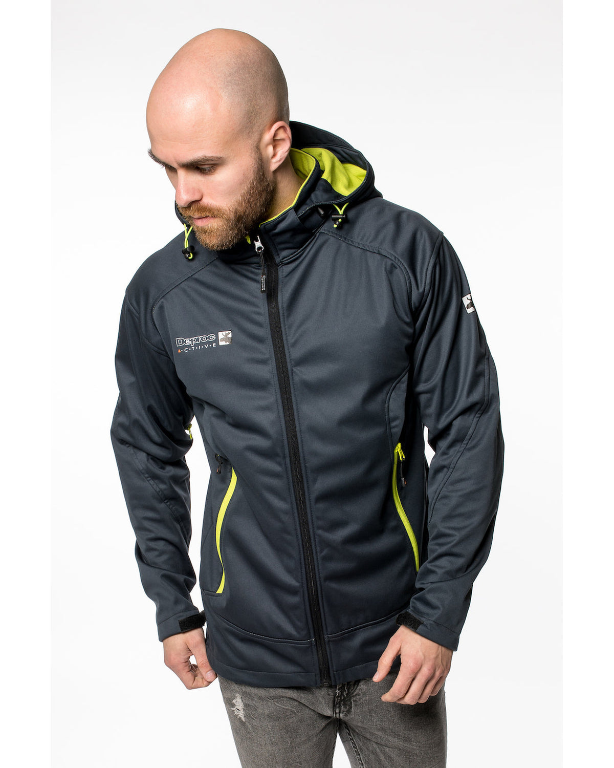 DEPROC Softshelljacke Herren DOWNTON PEAK Men mit abnehmbarer Kapuze