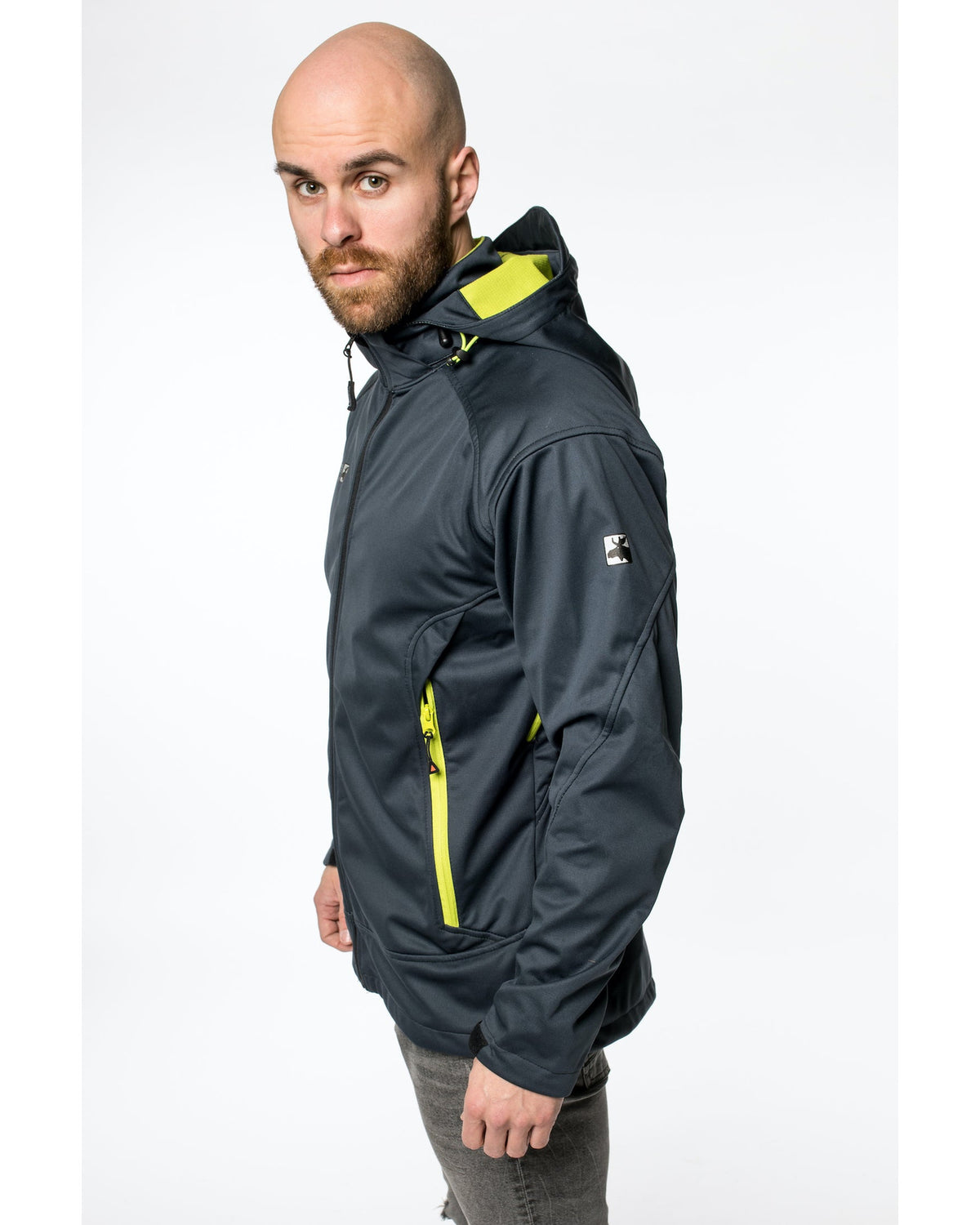 DEPROC Softshelljacke Herren DOWNTON PEAK Men mit abnehmbarer Kapuze