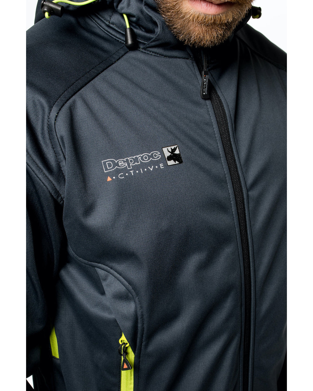 DEPROC Softshelljacke Herren DOWNTON PEAK Men mit abnehmbarer Kapuze