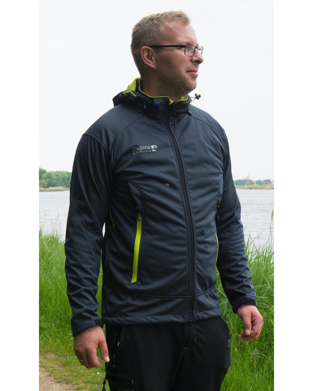 DEPROC Softshelljacke Herren DOWNTON PEAK Men mit abnehmbarer Kapuze