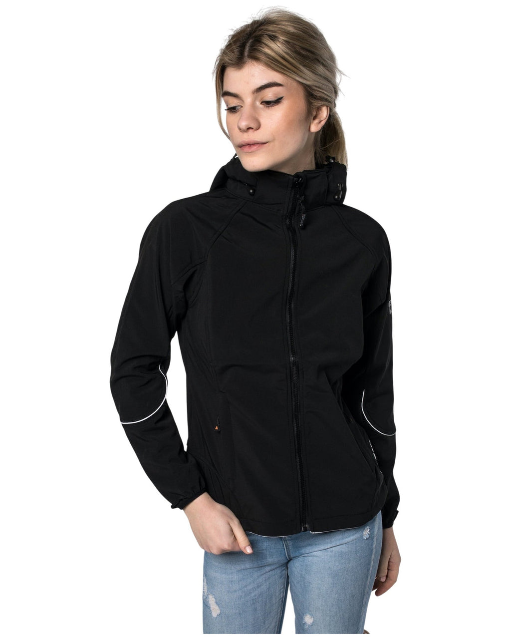 DEPROC Softshelljacke Damen NIGEL PEAK WOMEN Schwarz