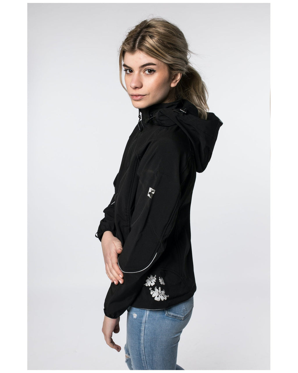 DEPROC Softshelljacke Damen NIGEL PEAK WOMEN Schwarz