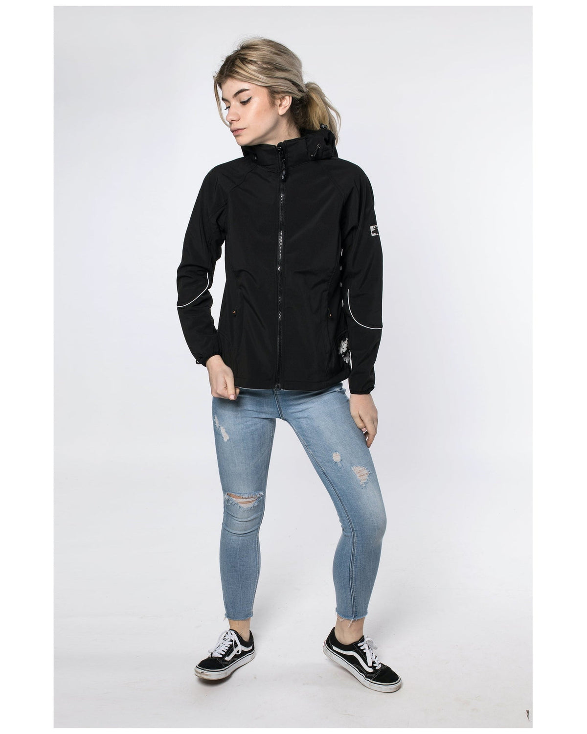 DEPROC Softshelljacke Damen NIGEL PEAK WOMEN Schwarz