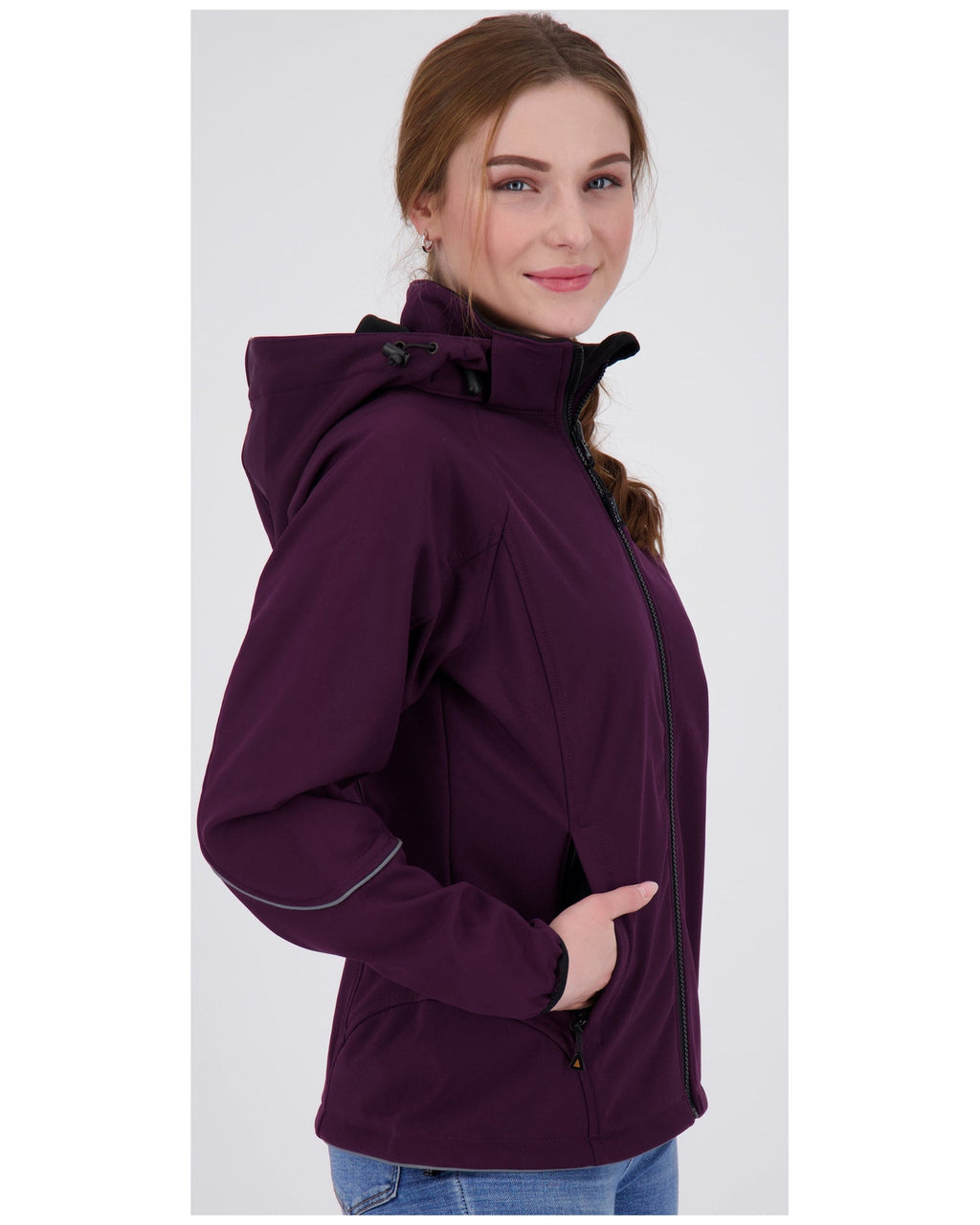 DEPROC Softshelljacke Damen NIGEL PEAK WOMEN Lila