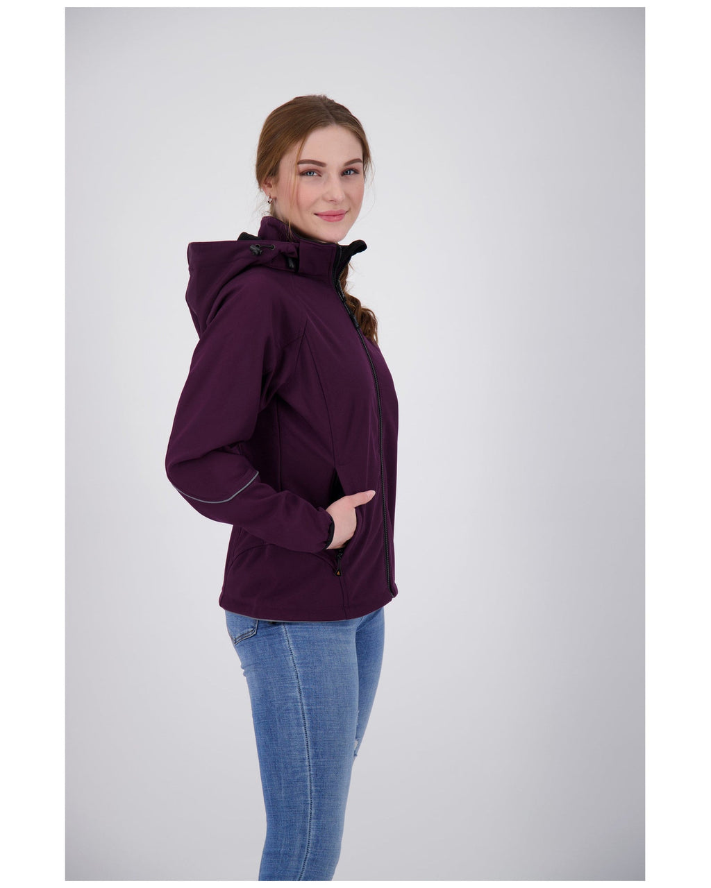 DEPROC Softshelljacke Damen NIGEL PEAK WOMEN Lila