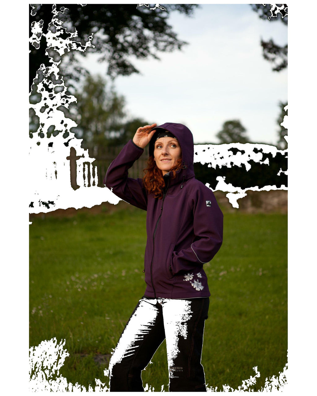 DEPROC Softshelljacke Damen NIGEL PEAK WOMEN Lila