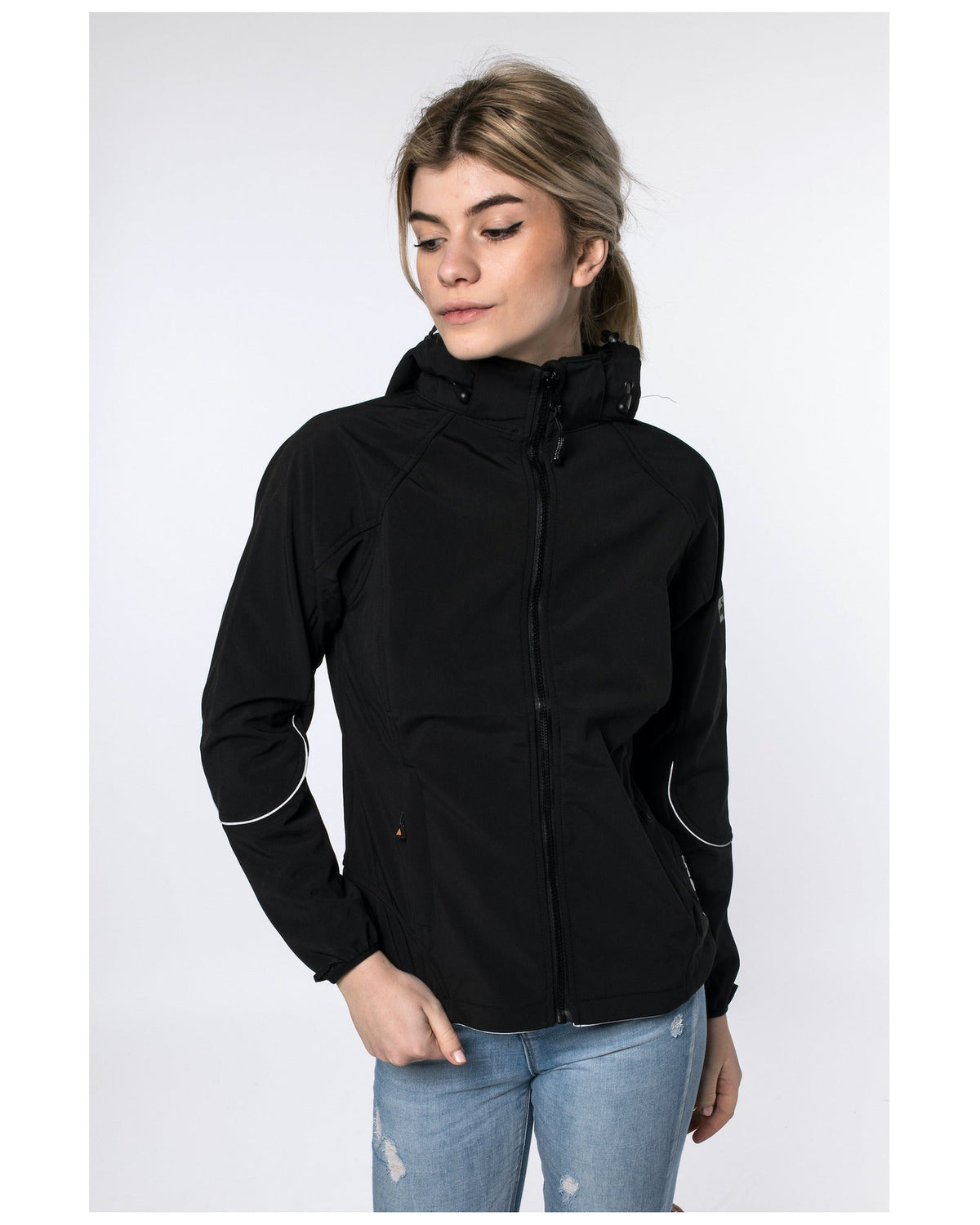 DEPROC Softshelljacke Damen NIGEL PEAK WOMEN Schwarz
