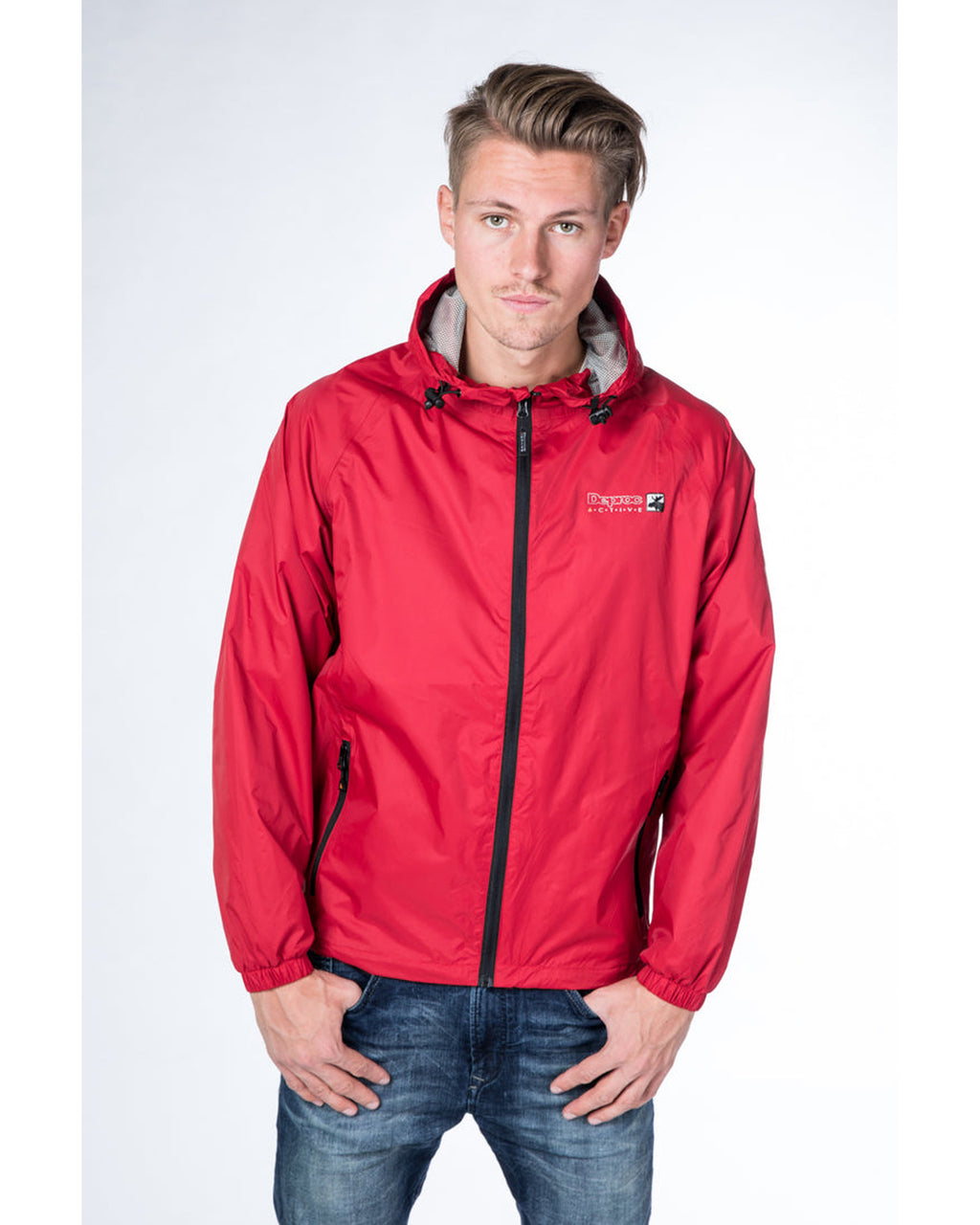 DEPROC Rain Jacket Men CHESTER Rot
