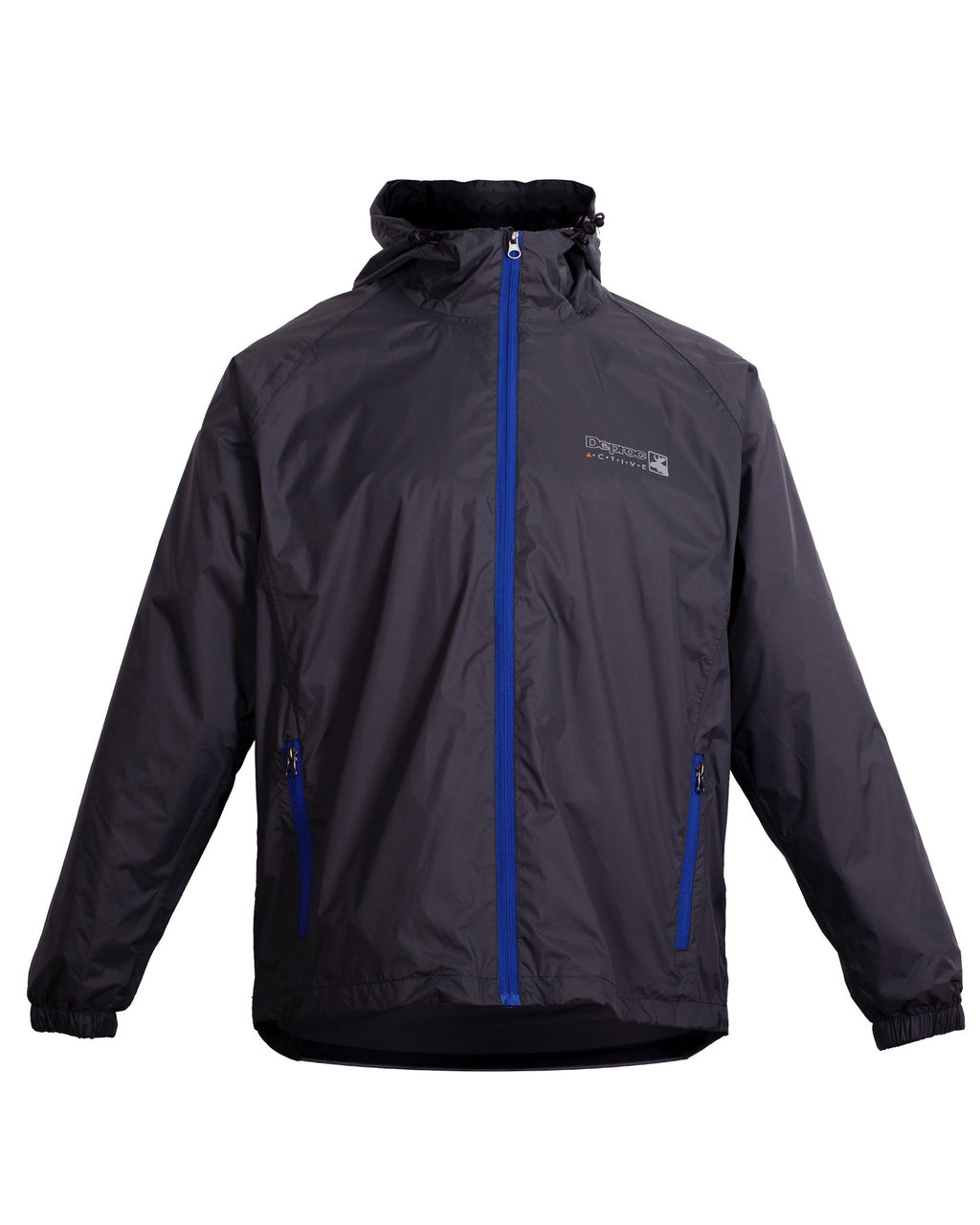 DEPROC Rain Jacket Men CHESTER Schwarz