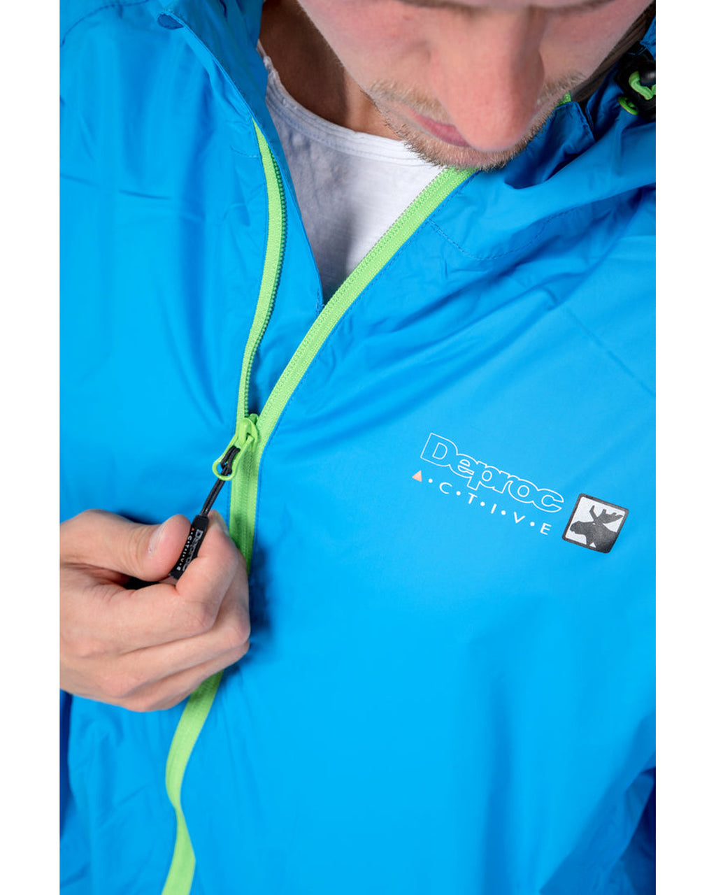 DEPROC Rain Jacket Men CHESTER Blue