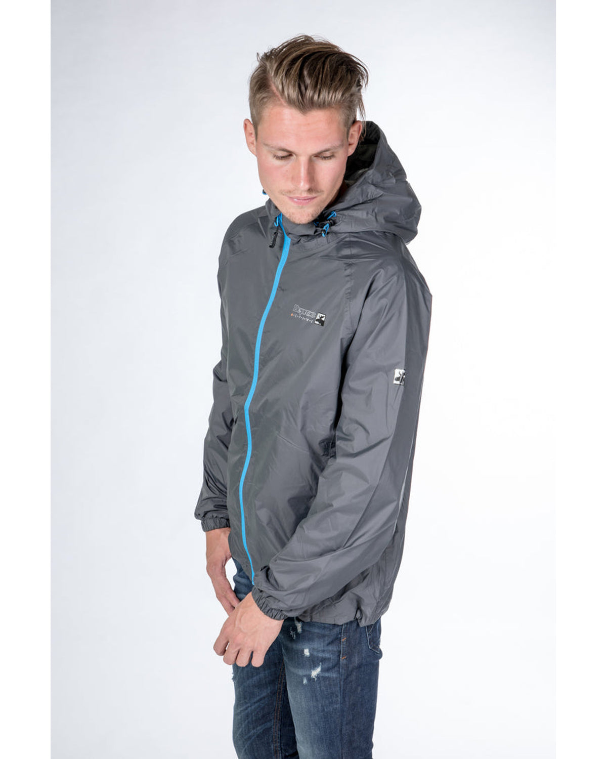 DEPROC Rain Jacket Men CHESTER Darkgrey