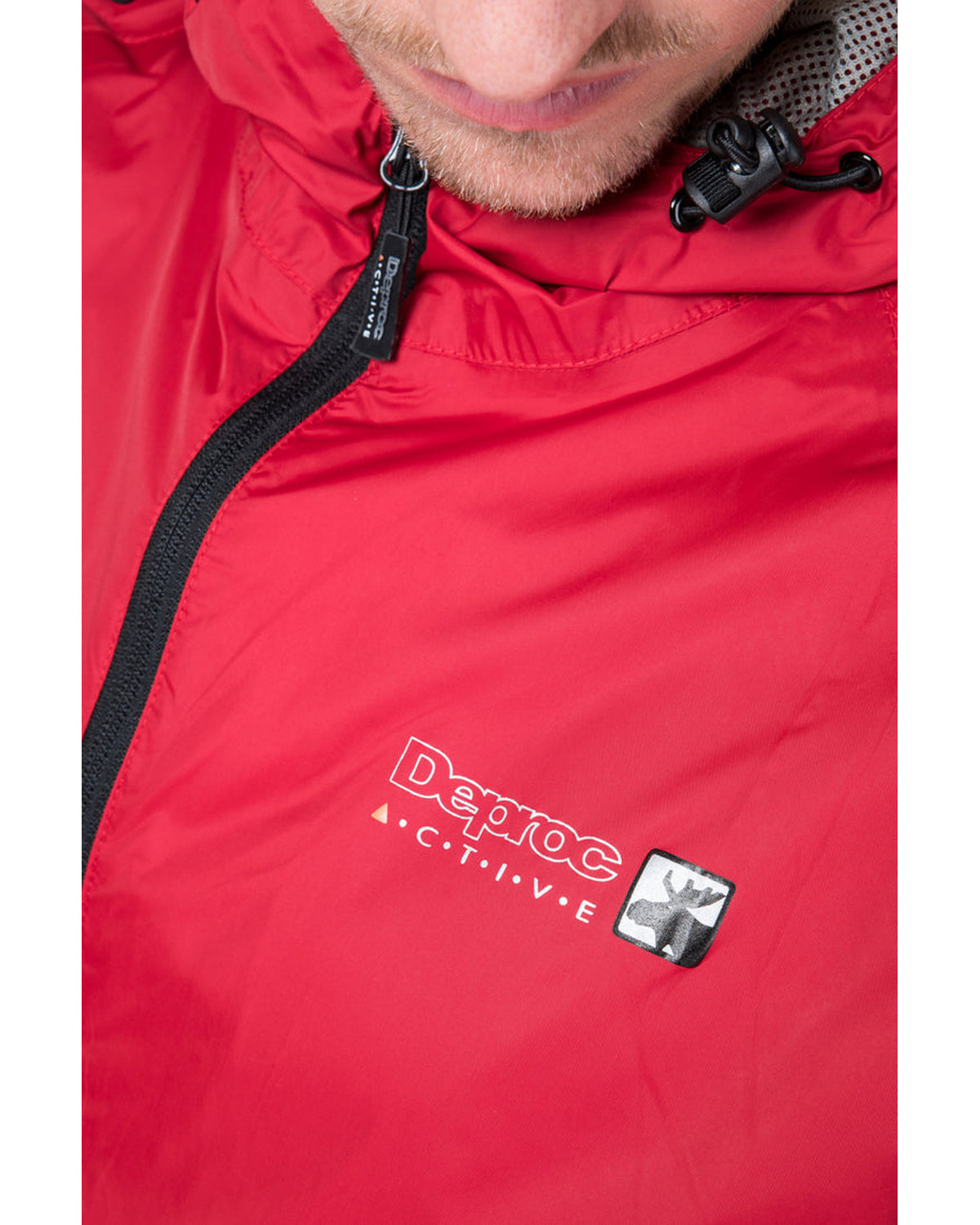 DEPROC Rain Jacket Men CHESTER Rot