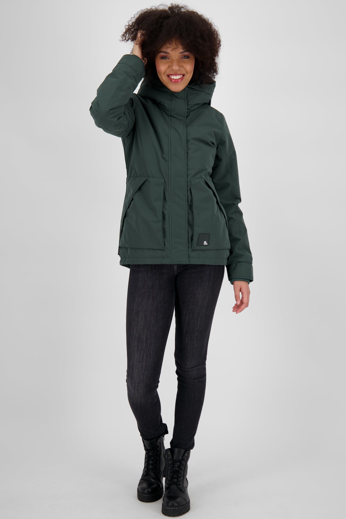 ALIFE & KICKIN Damen Winterjacke NaomiAK dark forest