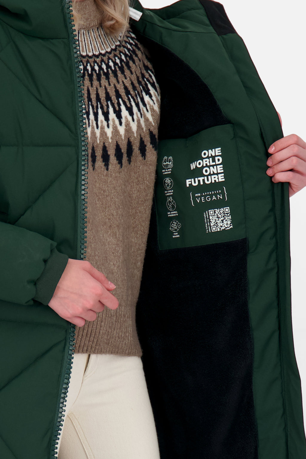 ALIFE & KICKIN Damen Mantel EnyaAK dark forest