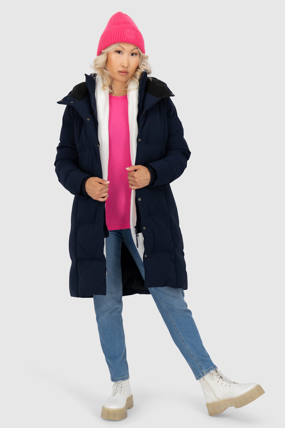 ALIFE & KICKIN Damen Wintermantel EdithAK marine - 6