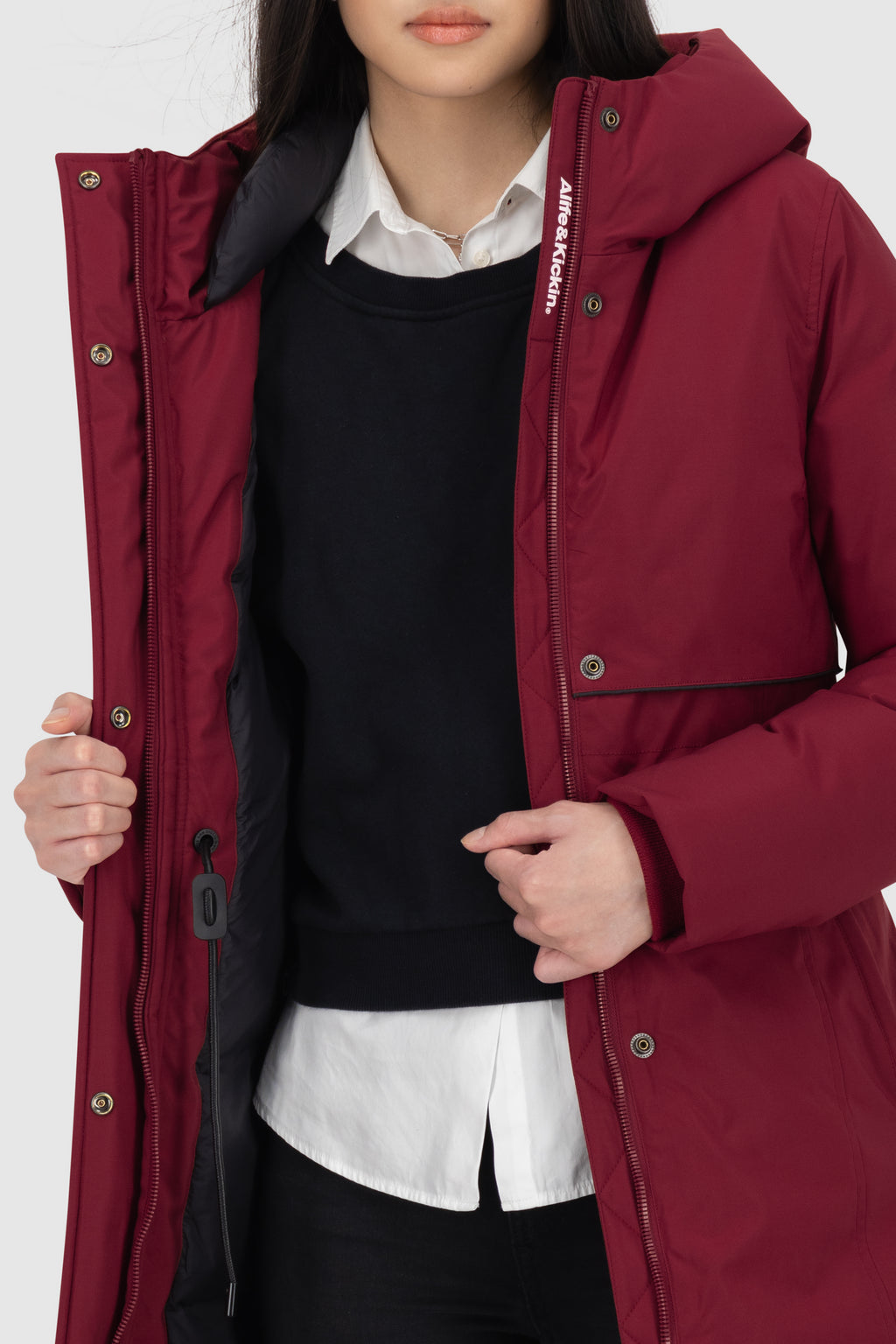 ALIFE & KICKIN Damen Mantel CarsynAK cranberry juice - 5