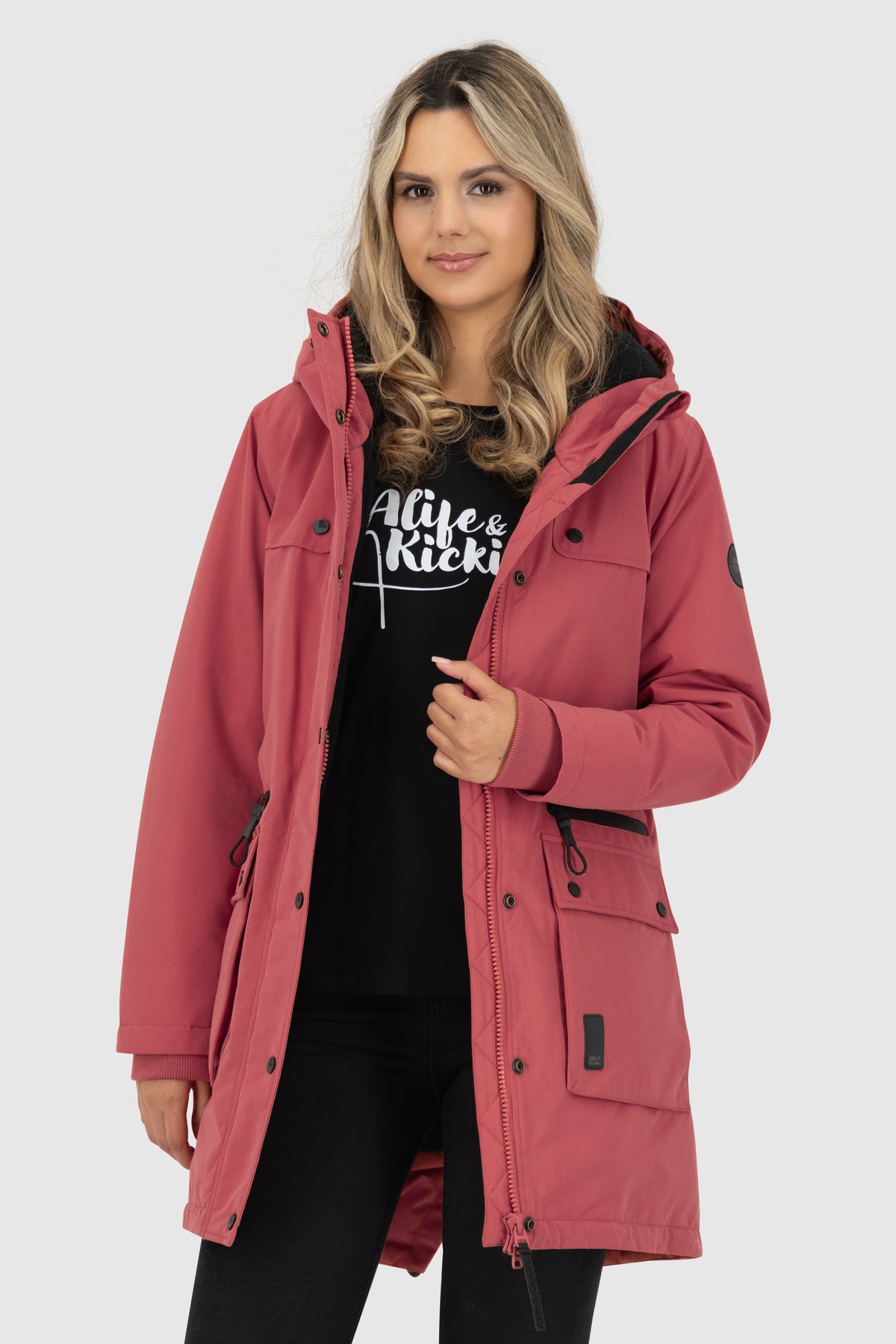 ALIFE & KICKIN Damen Parka CharlottAK astro dust - 2