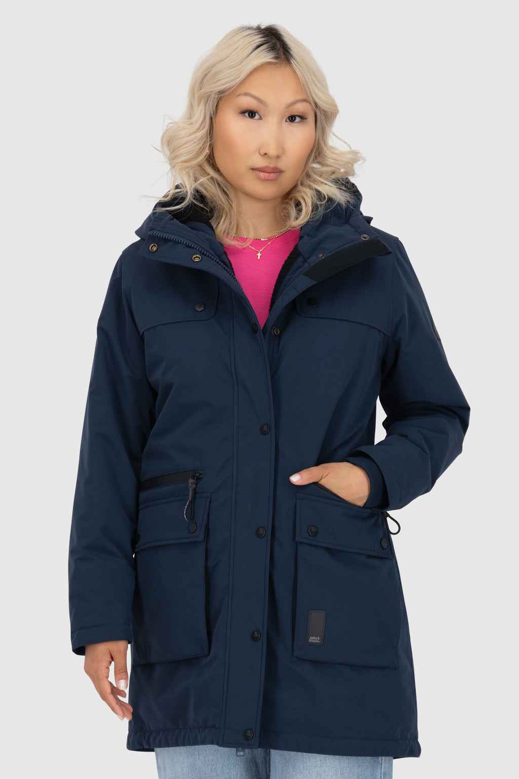 ALIFE & KICKIN Damen Parka CharlottAK marine - 6