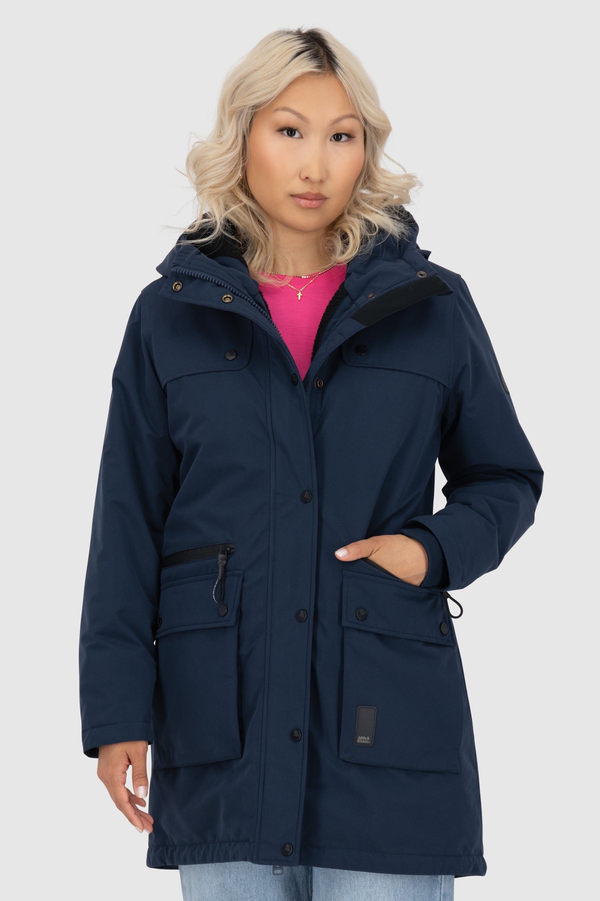 ALIFE & KICKIN Damen Parka CharlottAK marine - 6