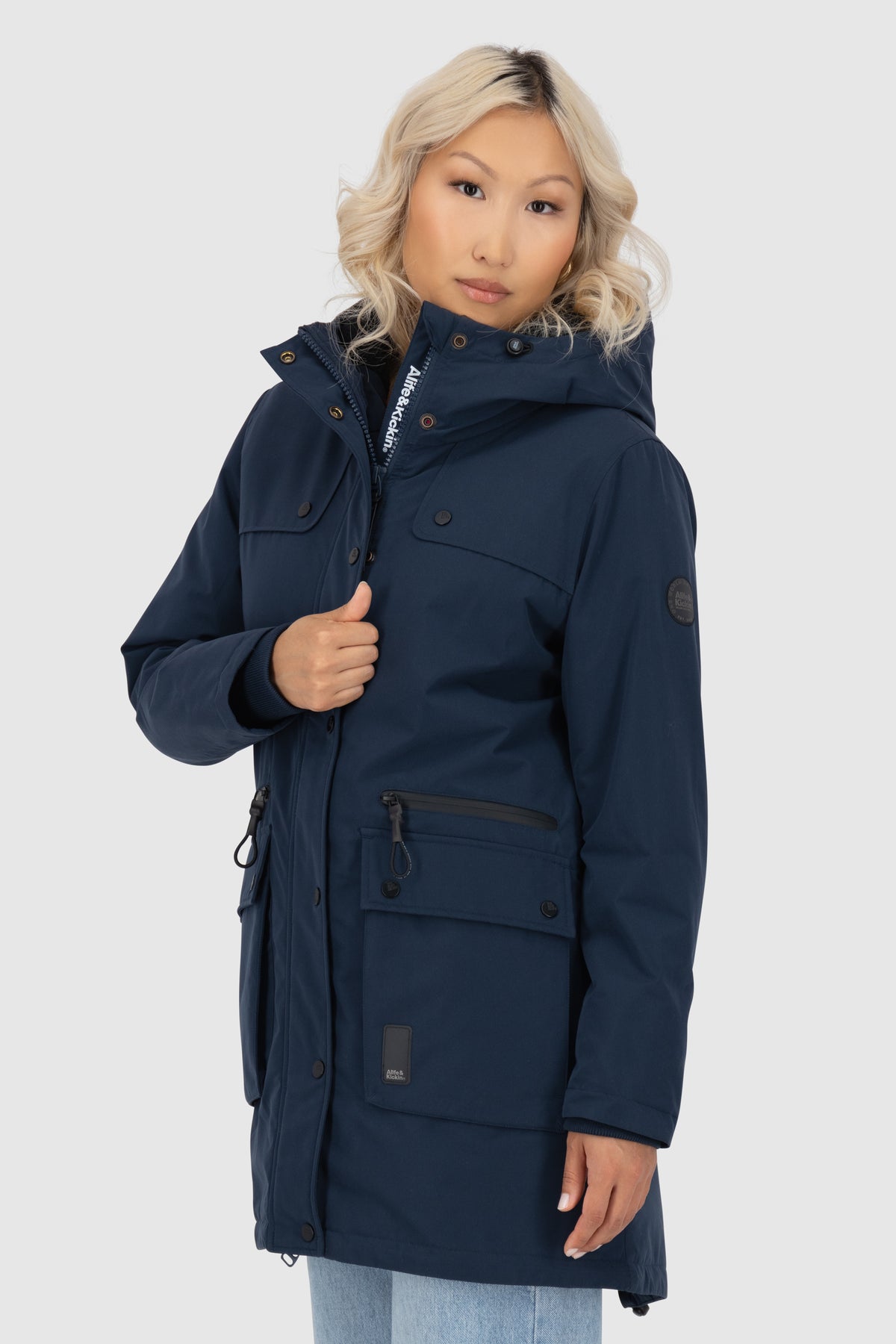 ALIFE & KICKIN Damen Parka CharlottAK marine - 4
