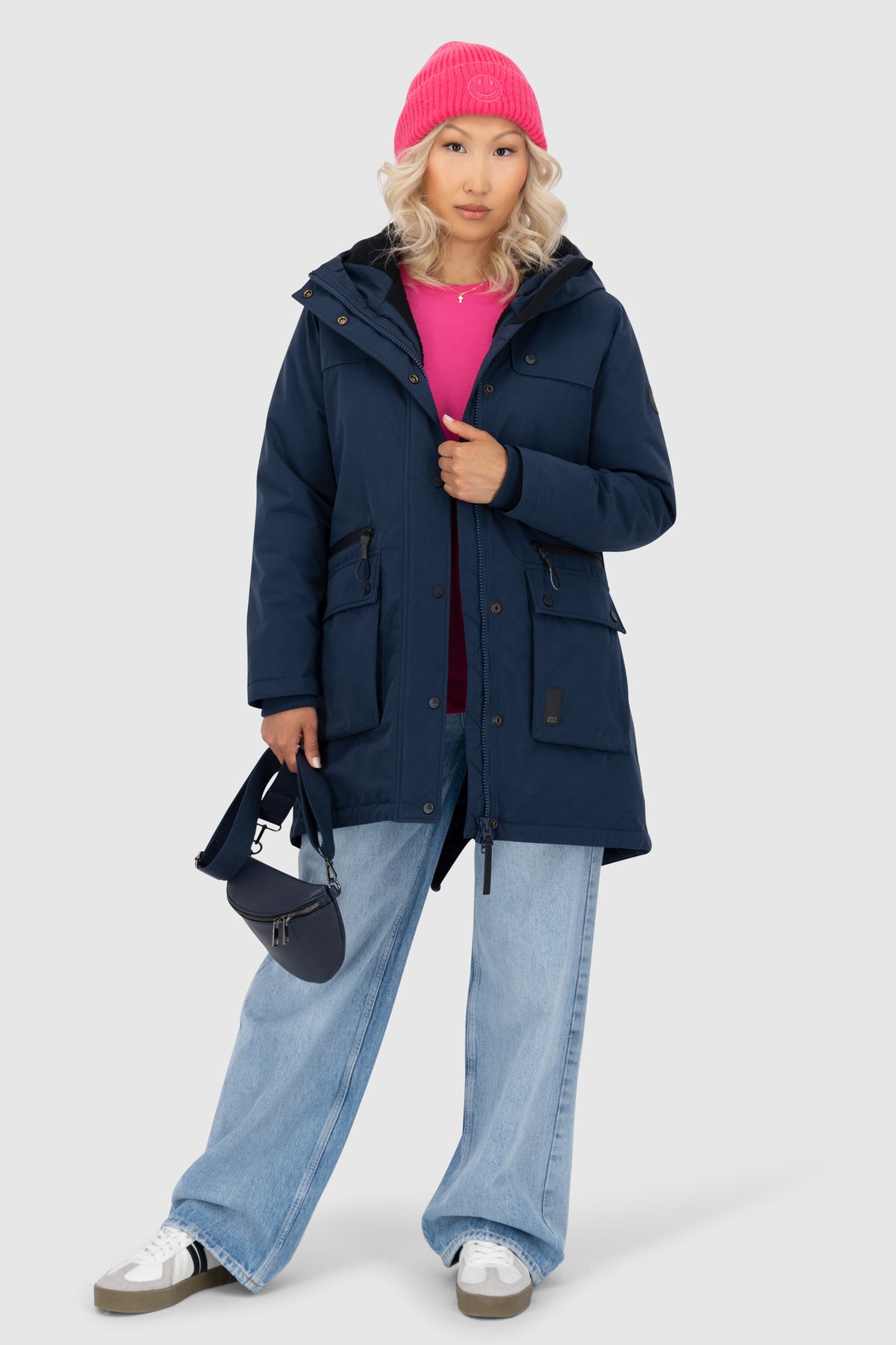 ALIFE & KICKIN Damen Parka CharlottAK marine - 2