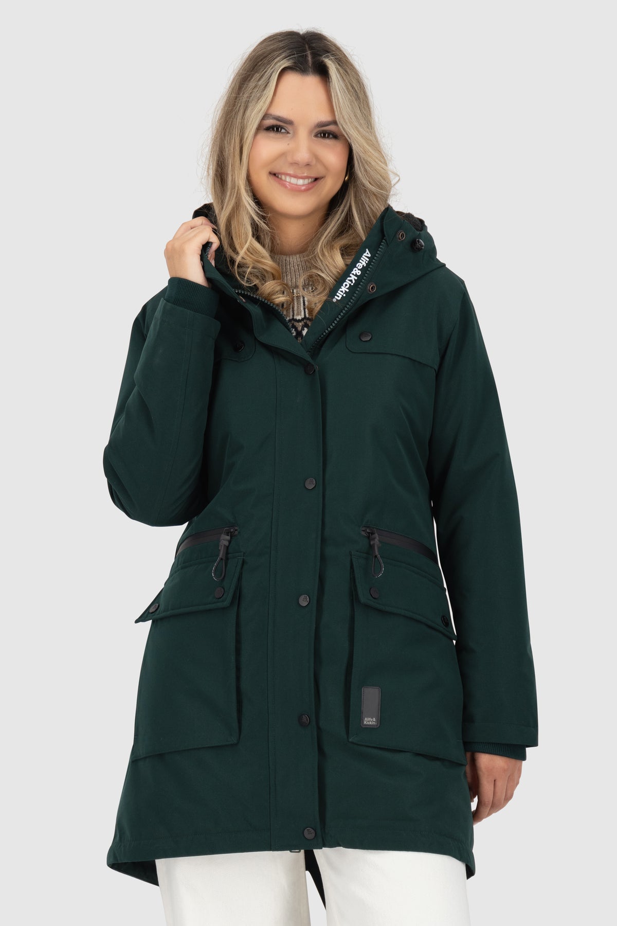 ALIFE & KICKIN Damen Parka CharlottAK dark forest - 3