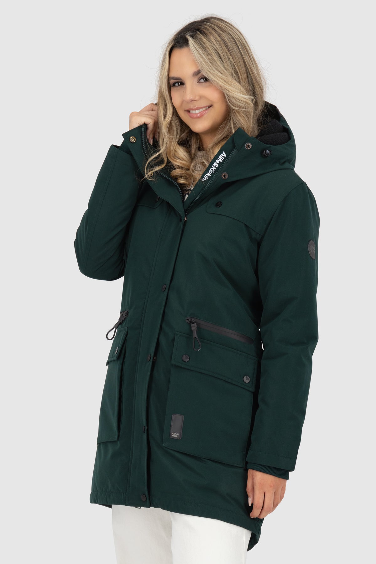 ALIFE & KICKIN Damen Parka CharlottAK dark forest