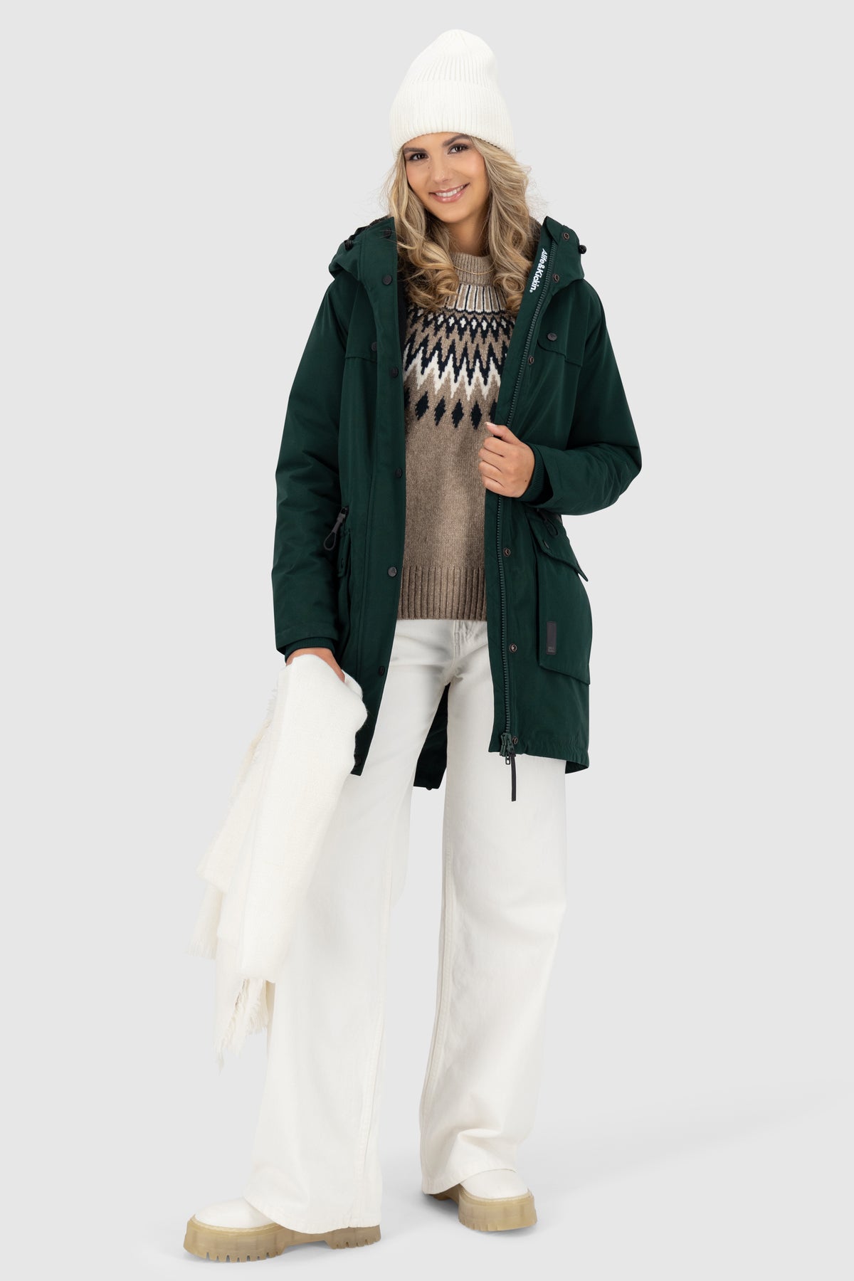 ALIFE & KICKIN Damen Parka CharlottAK dark forest - 5