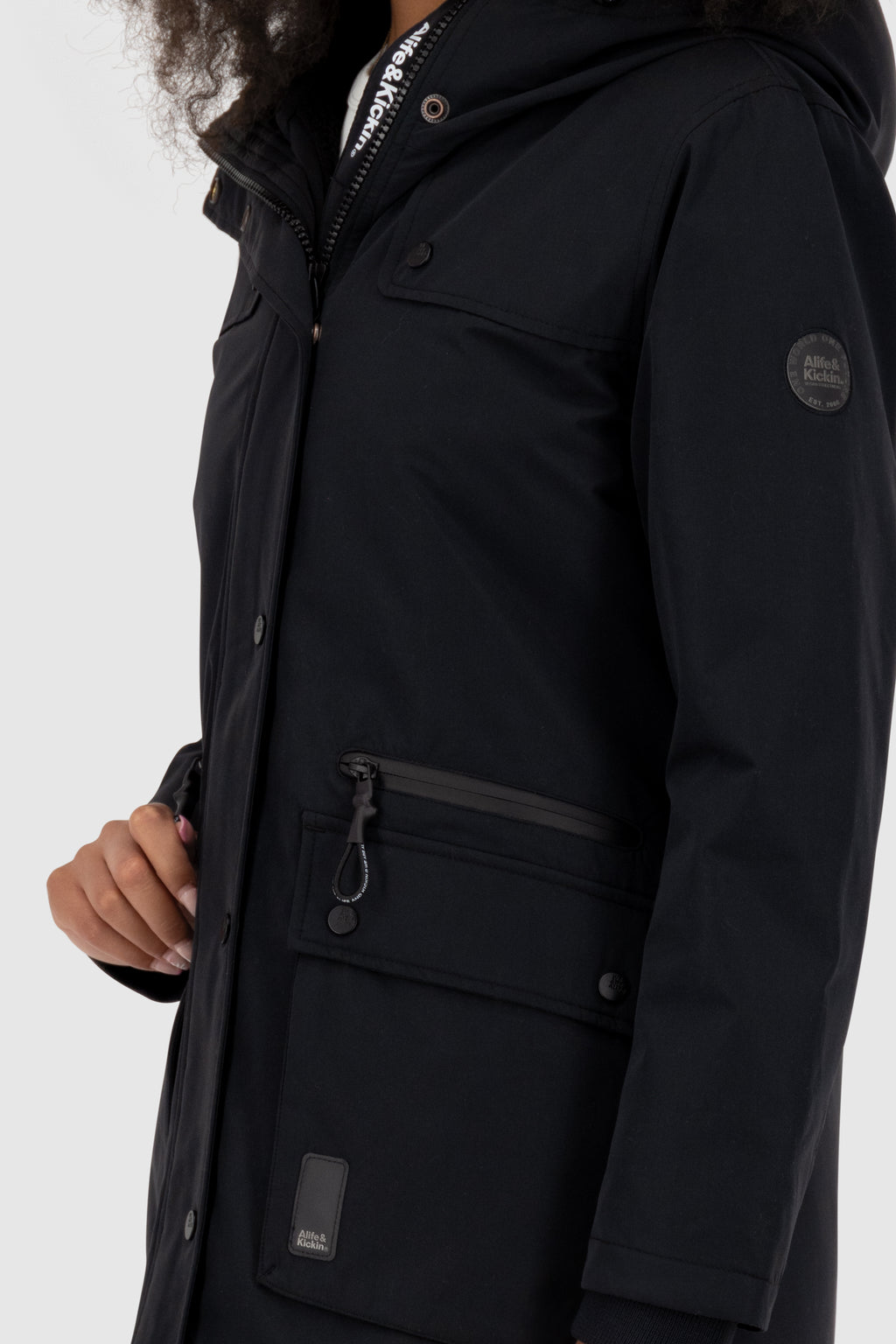 ALIFE & KICKIN Damen Parka CharlottAK moonless - 6