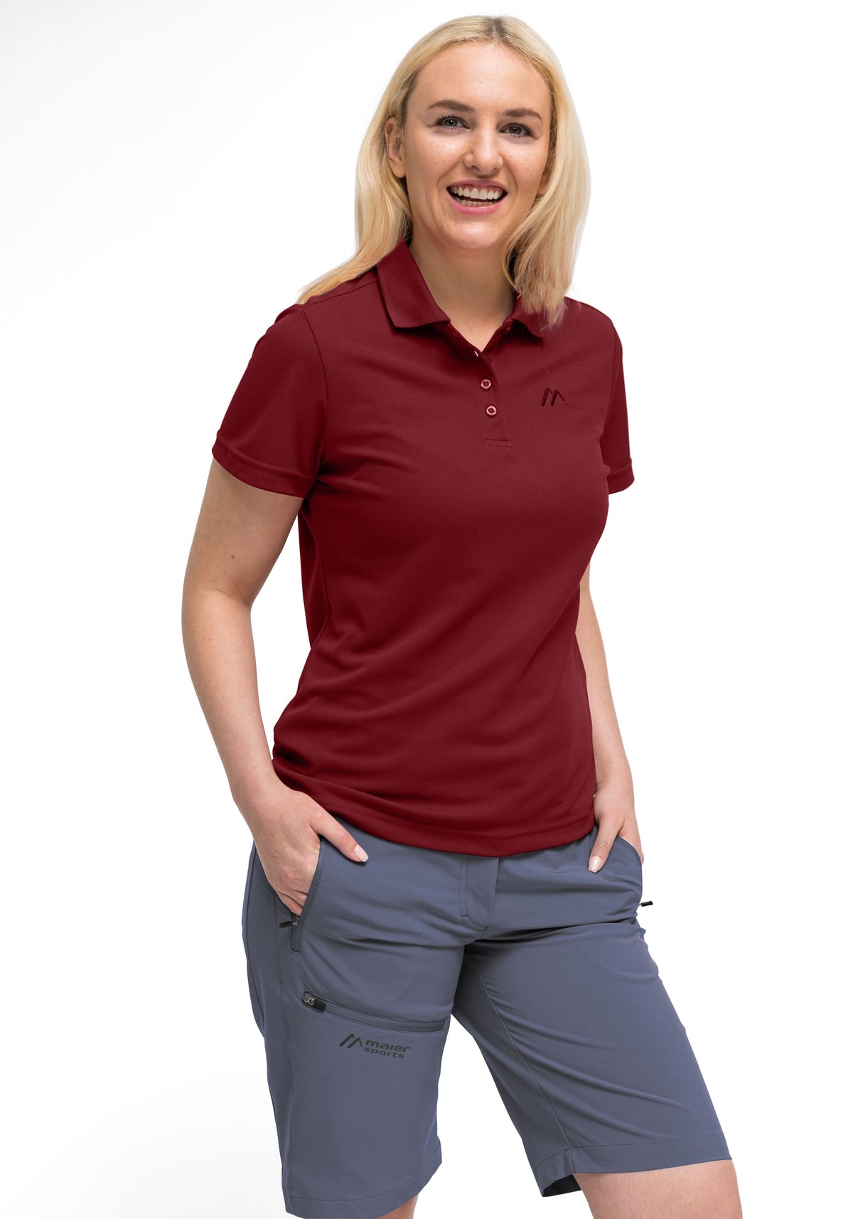 Maier Sports Ulrike Polo Damen sun-dried tomato - 4