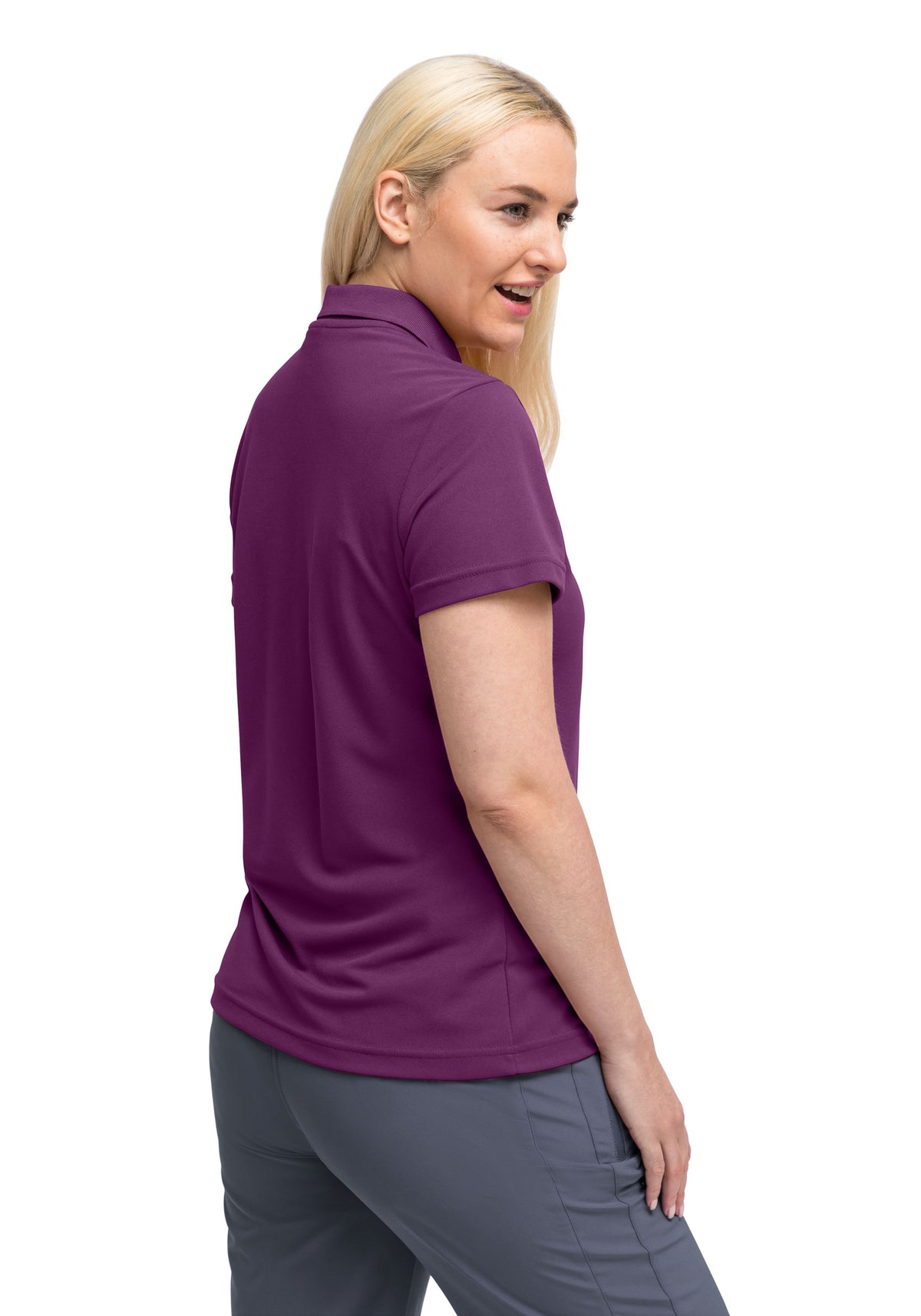 Maier Sports Ulrike Polo Damen bruised boysenberry - 5