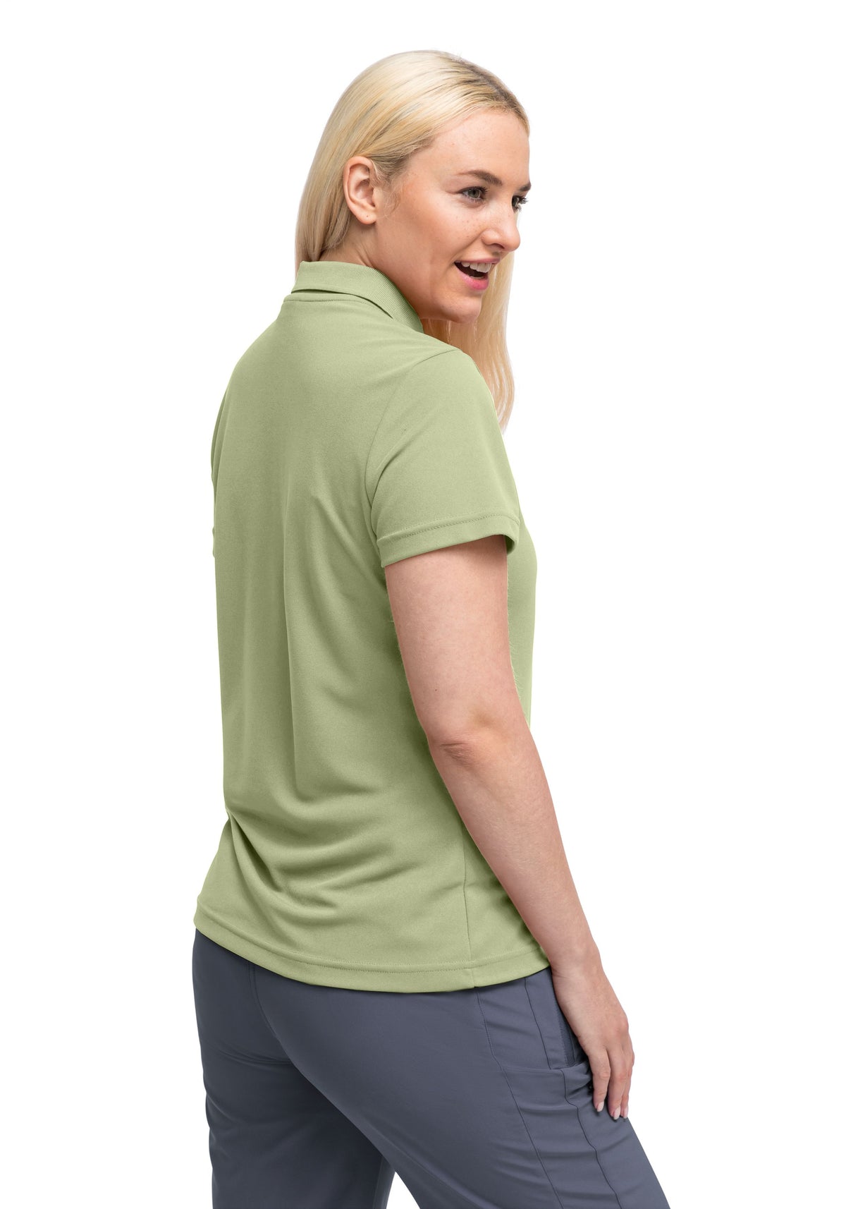 Maier Sports Ulrike Polo Damen green foam - 5