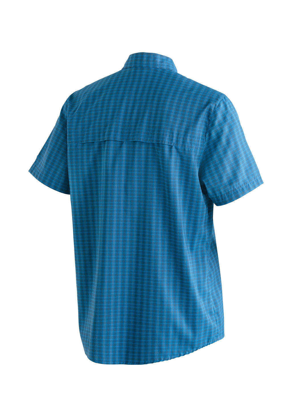 Maier Sports Mats S/S  – blue check