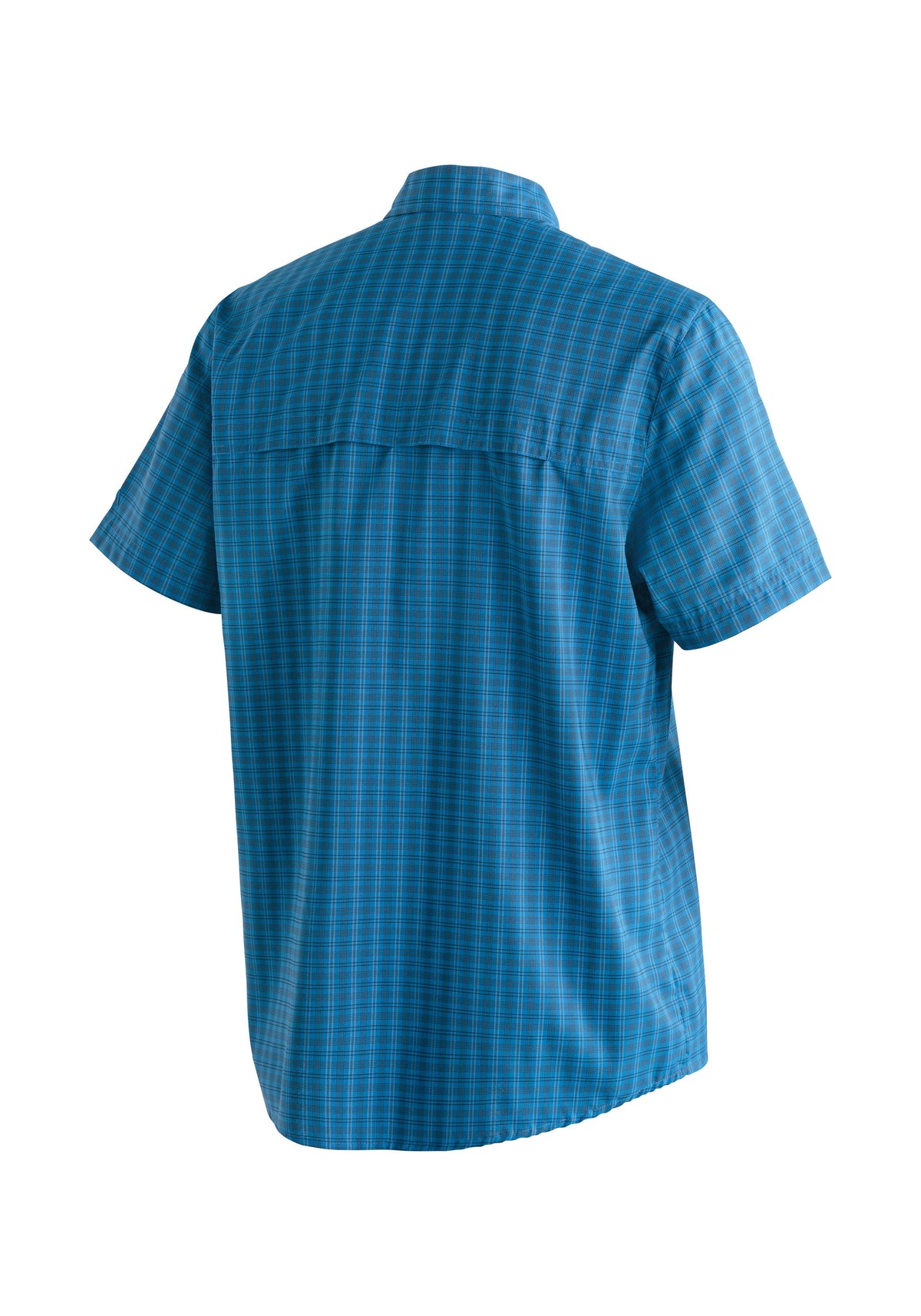 Maier Sports Mats S/S  – blue check