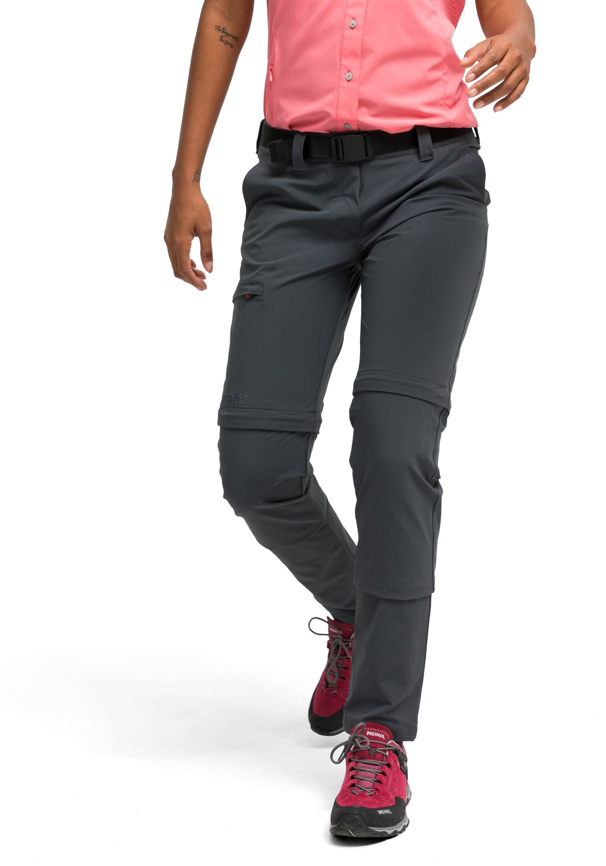 Maier Sports Inara slim zip  – graphite