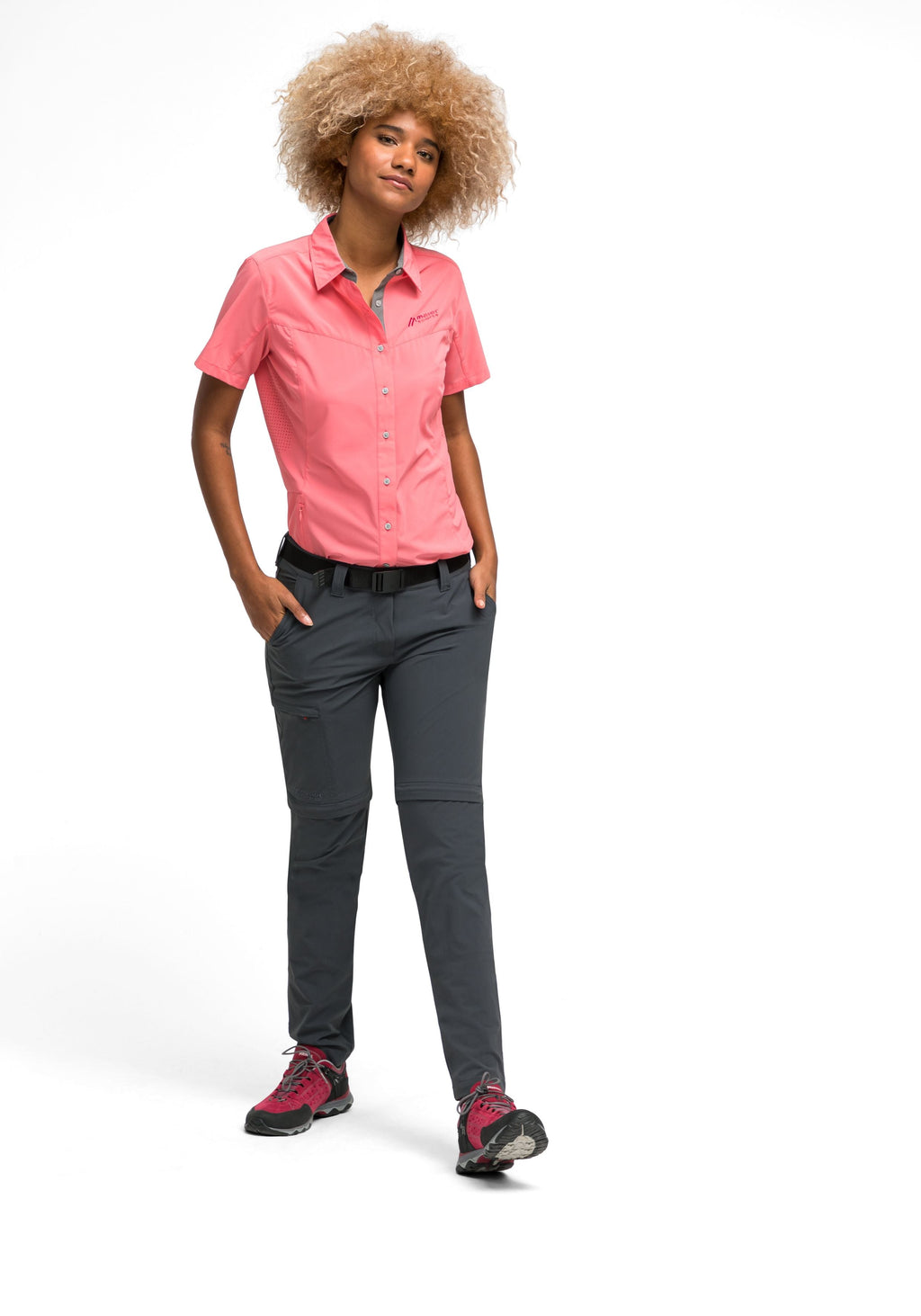 Maier Sports Inara slim zip  – graphite