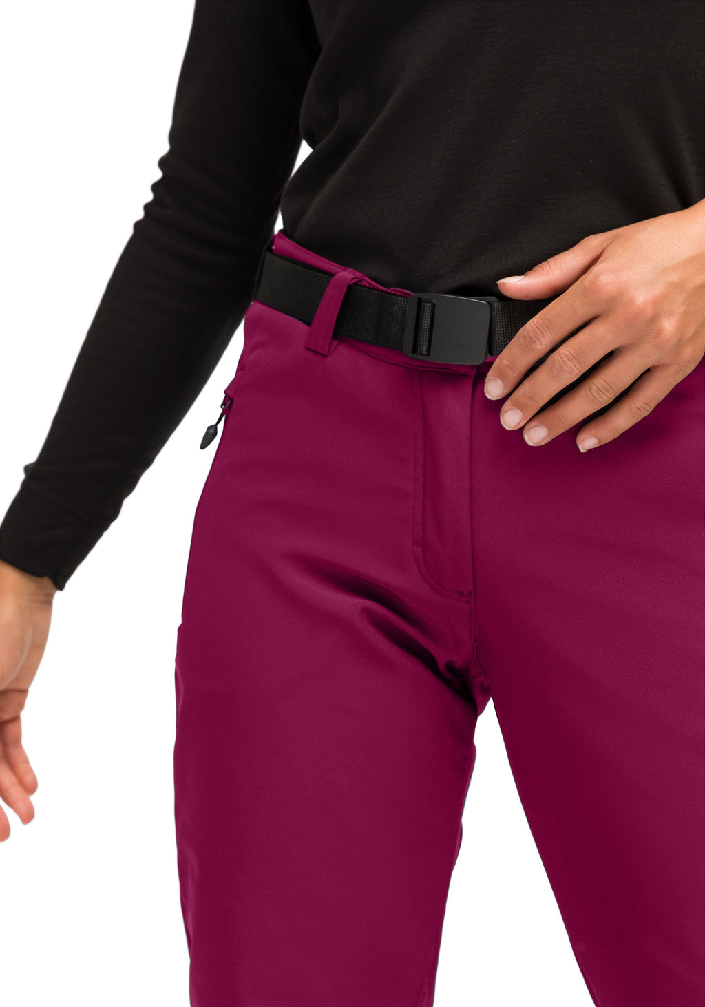 Maier Sports Tech Pants W  – Violet cherry wine