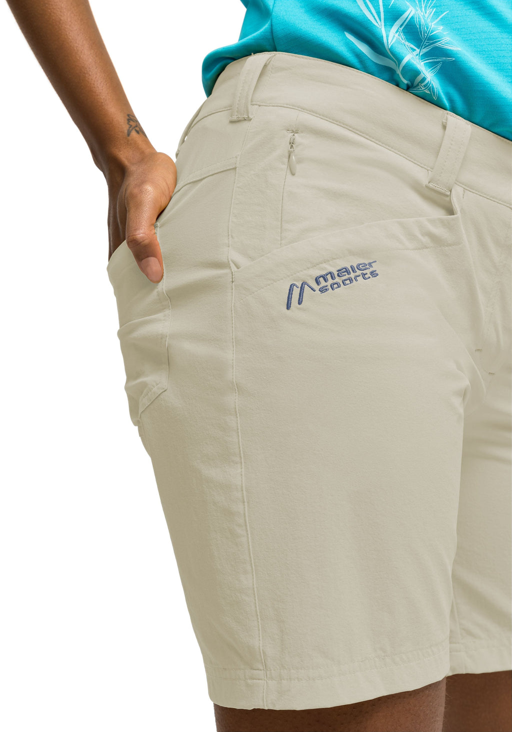 Maier Sports Lulaka Shorts  – brownrice/ensignb