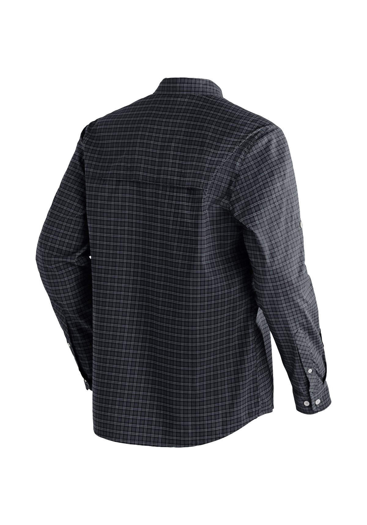 Maier Sports Mats L/S  – grey check