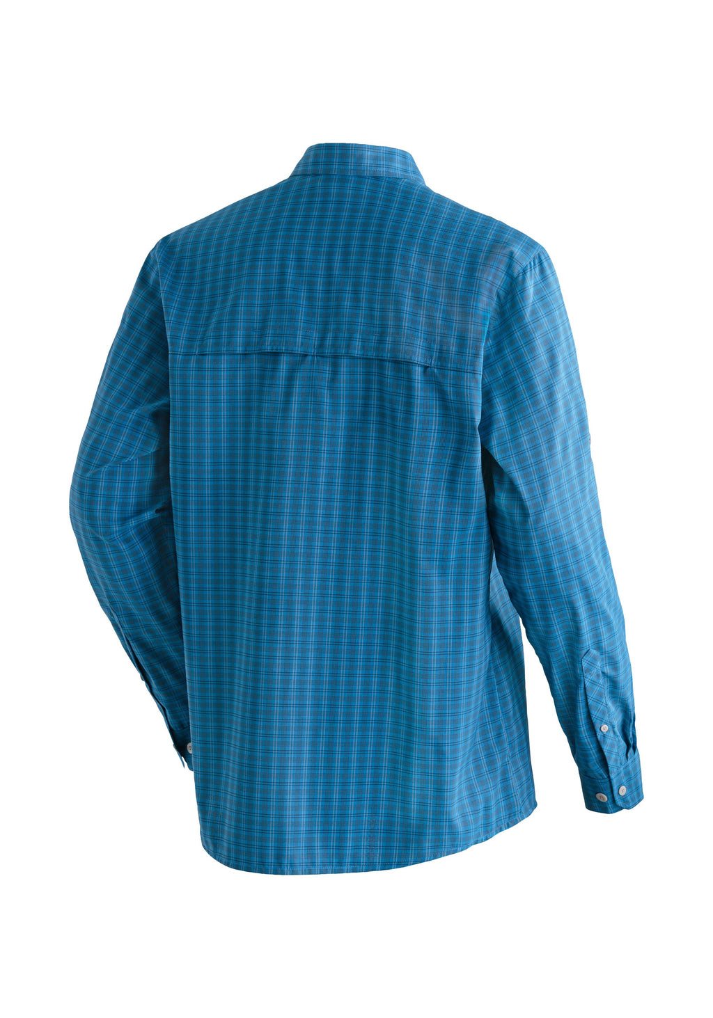Maier Sports Mats L/S  – blue check