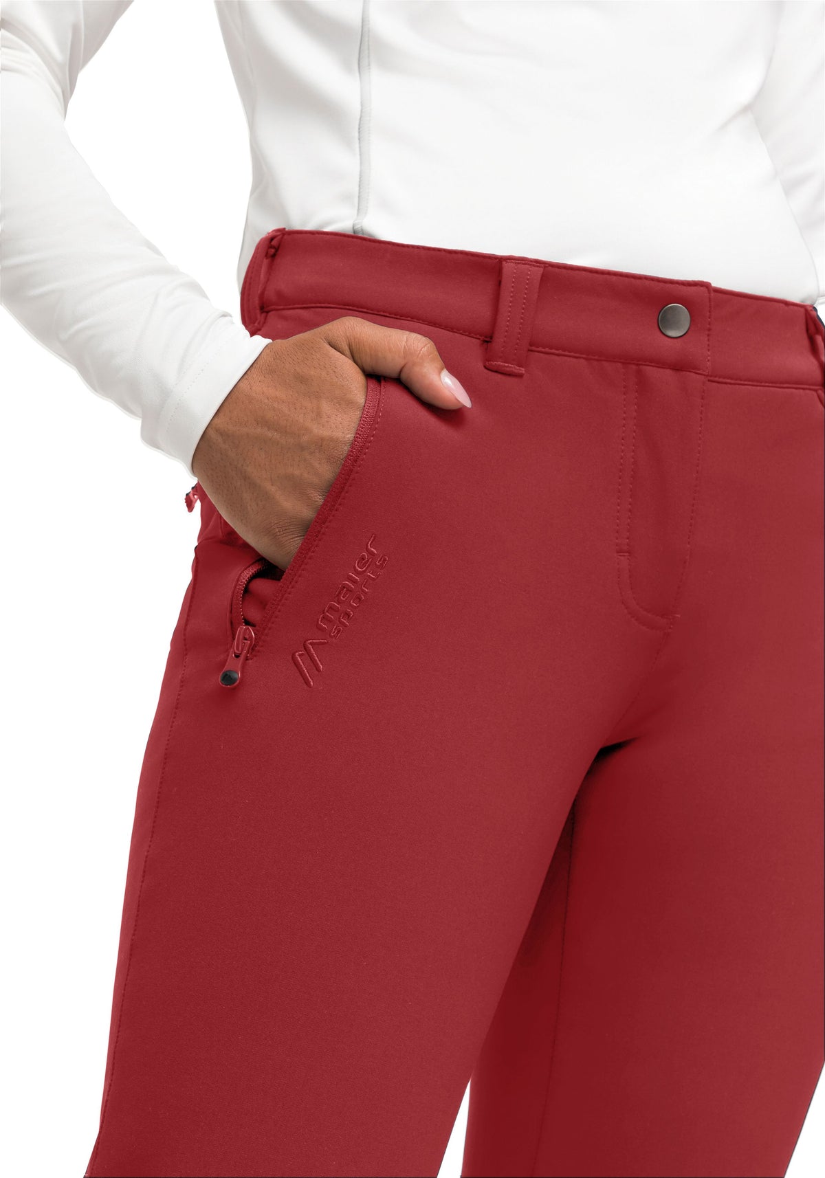 Maier Sports Helga slim Outdoorhose Damen sun-dried tomato - 2