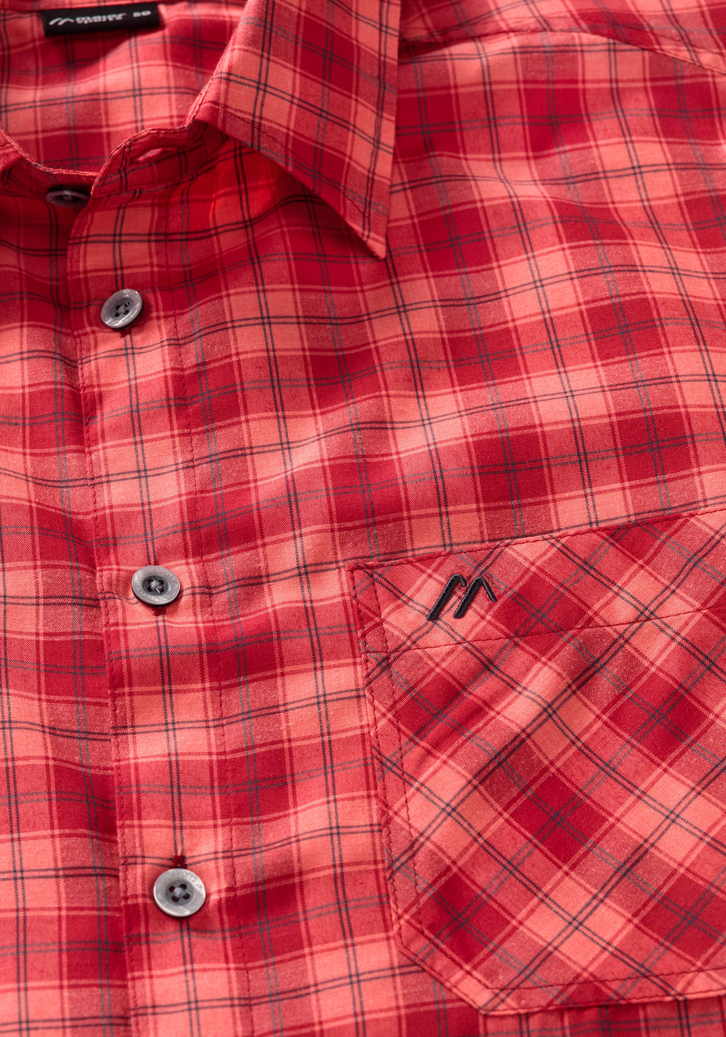 Maier Sports Mauro Funktionshemd Herren red check - 2