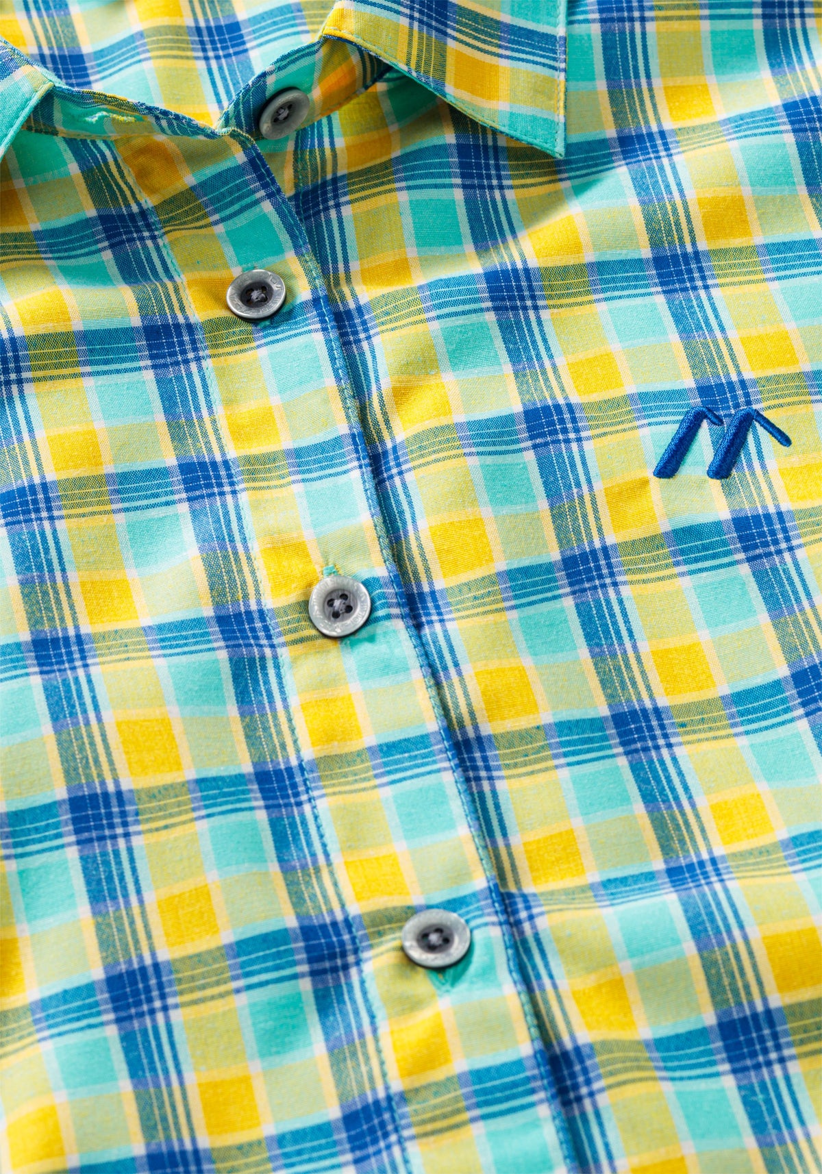 Maier Sports Philina  – blue yellow check