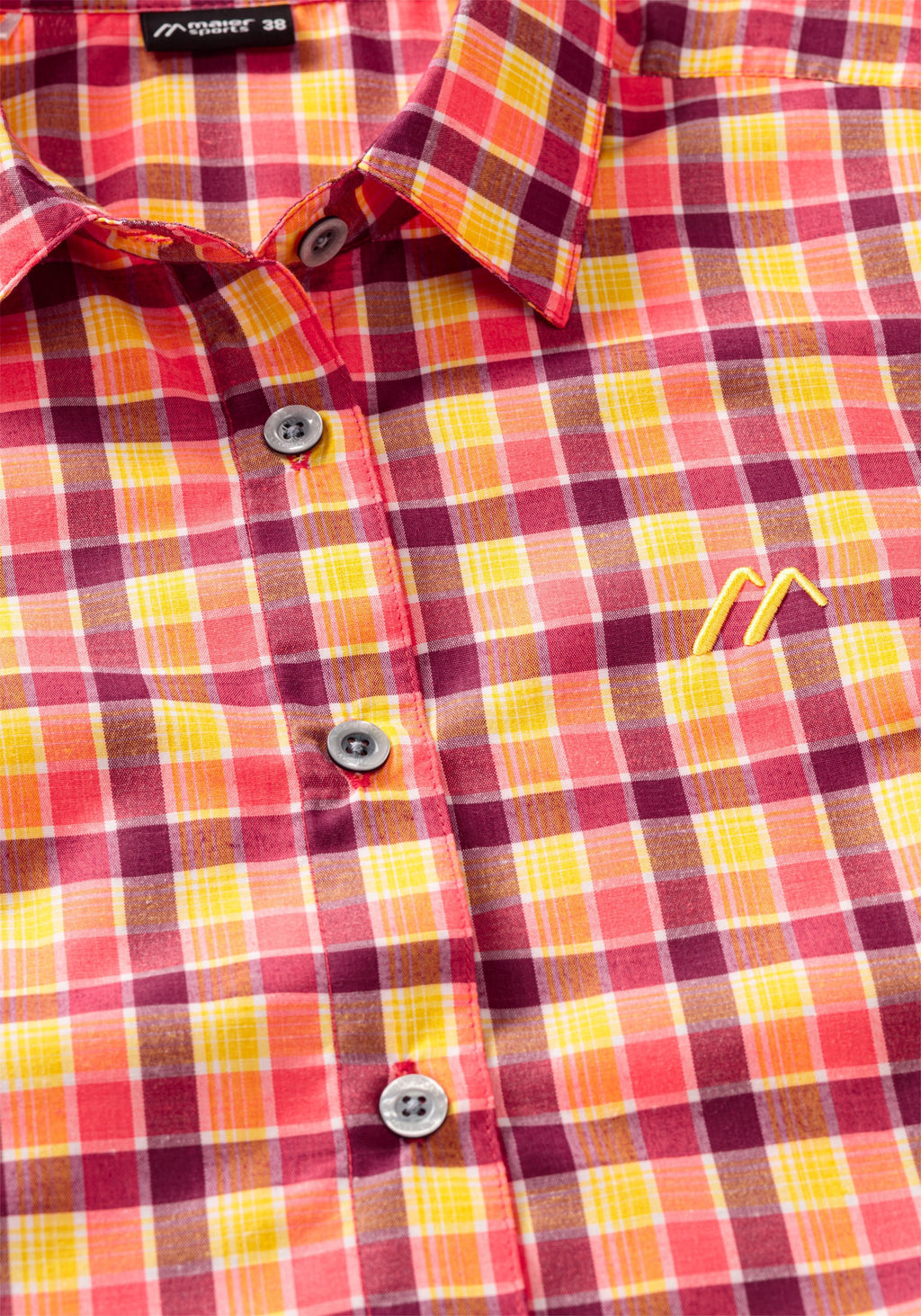 Maier Sports Philina  – red yellow check